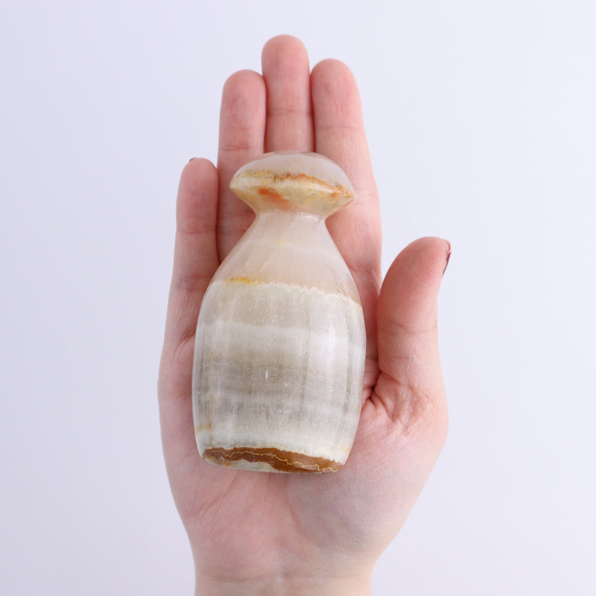 Mexican Onyx/Calcite Mushrooms Set of 5 | Mi Esperanza Minerals | Supplier of Crystals and Onyx