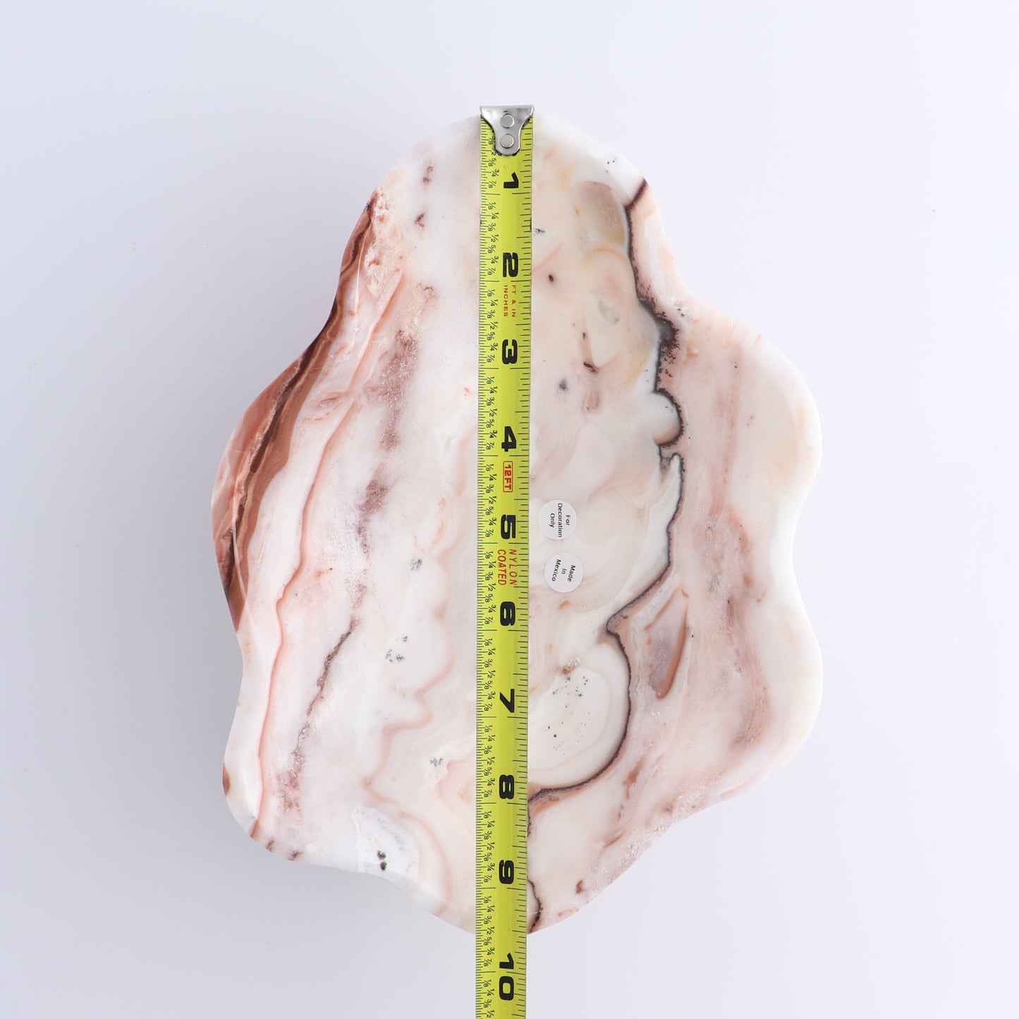 One Bowl Mexican Onyx/Calcite White & Pink | Mi Esperanza Minerals | Supplier of Crystals and Onyx