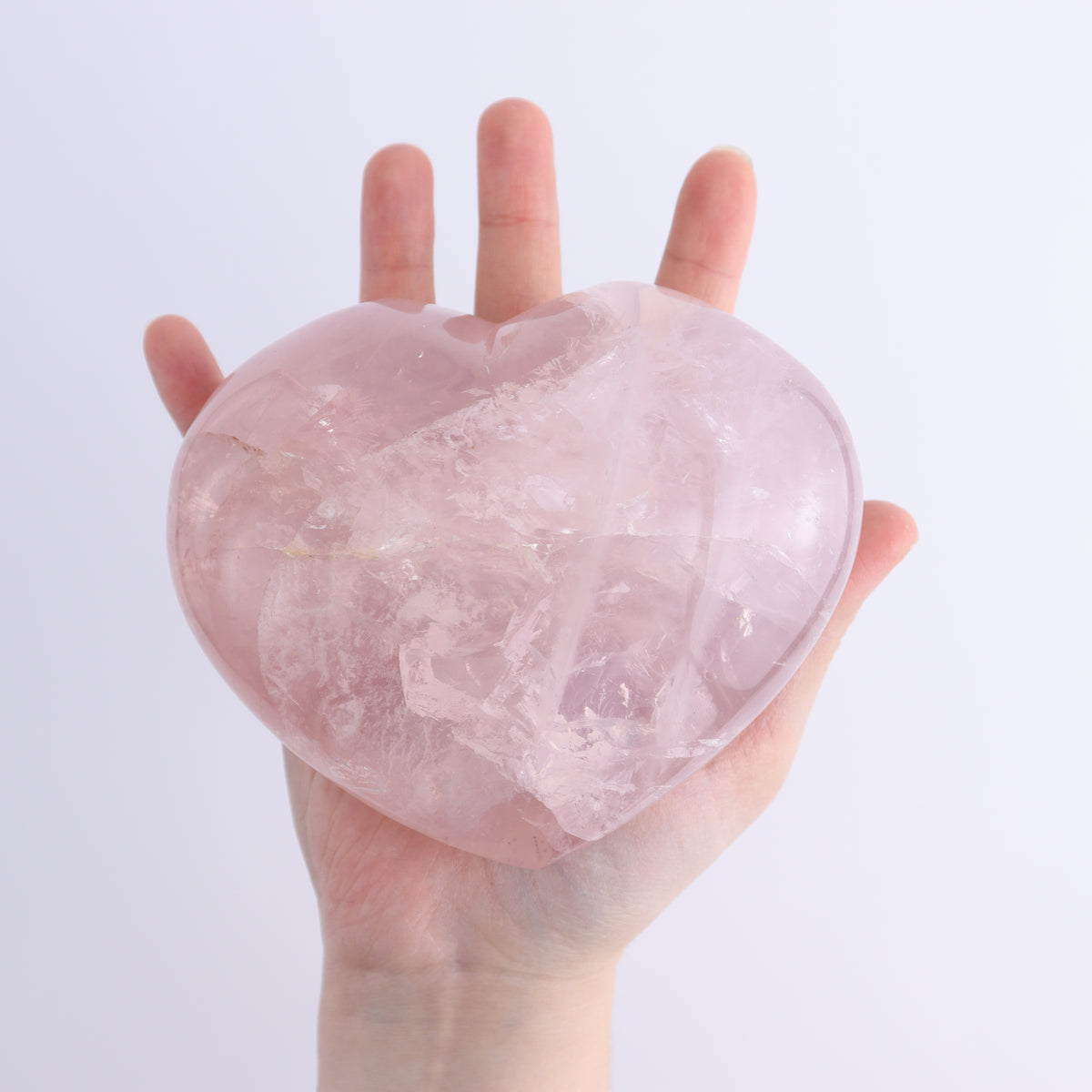Rose Quartz Hearts Set of 2 | Mi Esperanza Minerals | Supplier of Crystals and Onyx