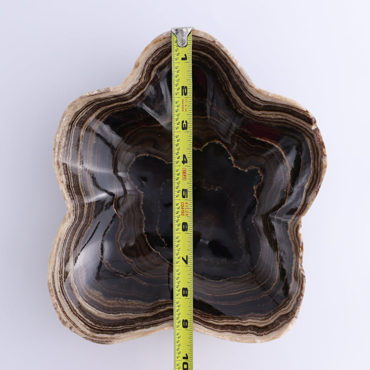 One Bowl Mexican Onyx/Calcite Chocolate Mixed Patterns | Mi Esperanza Minerals | Supplier of Crystals and Onyx