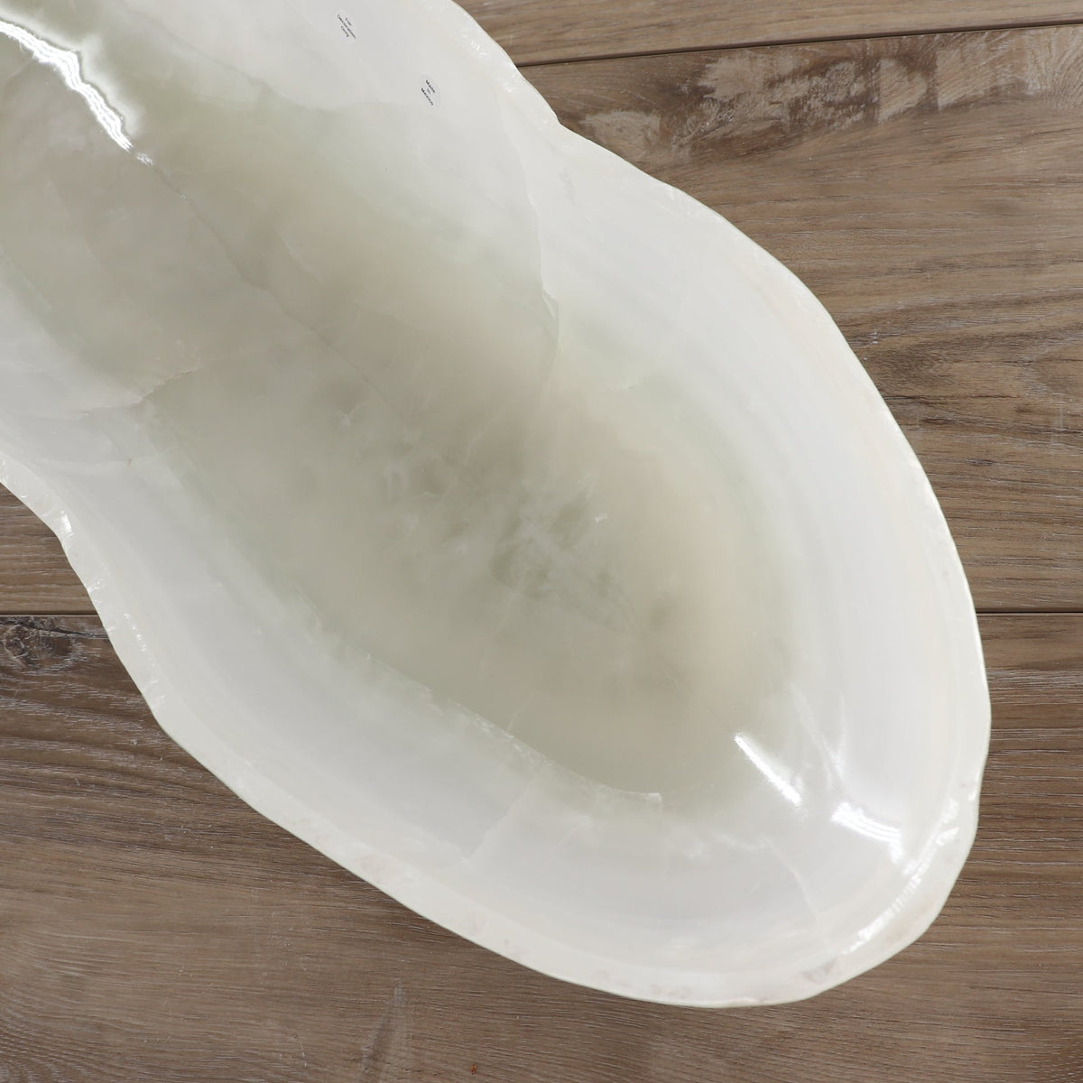 Mexican Onyx/Calcite Canoe Bowl 28"