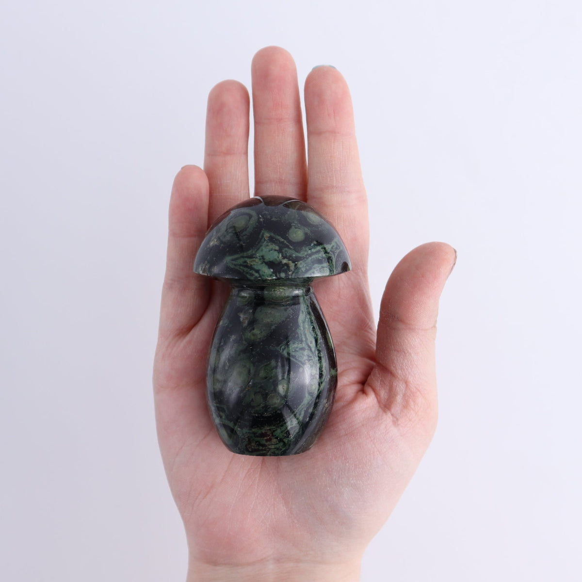 Kambaba Jasper Mushrooms Set of 7 | Mi Esperanza Minerals | Supplier of Crystals and Onyx