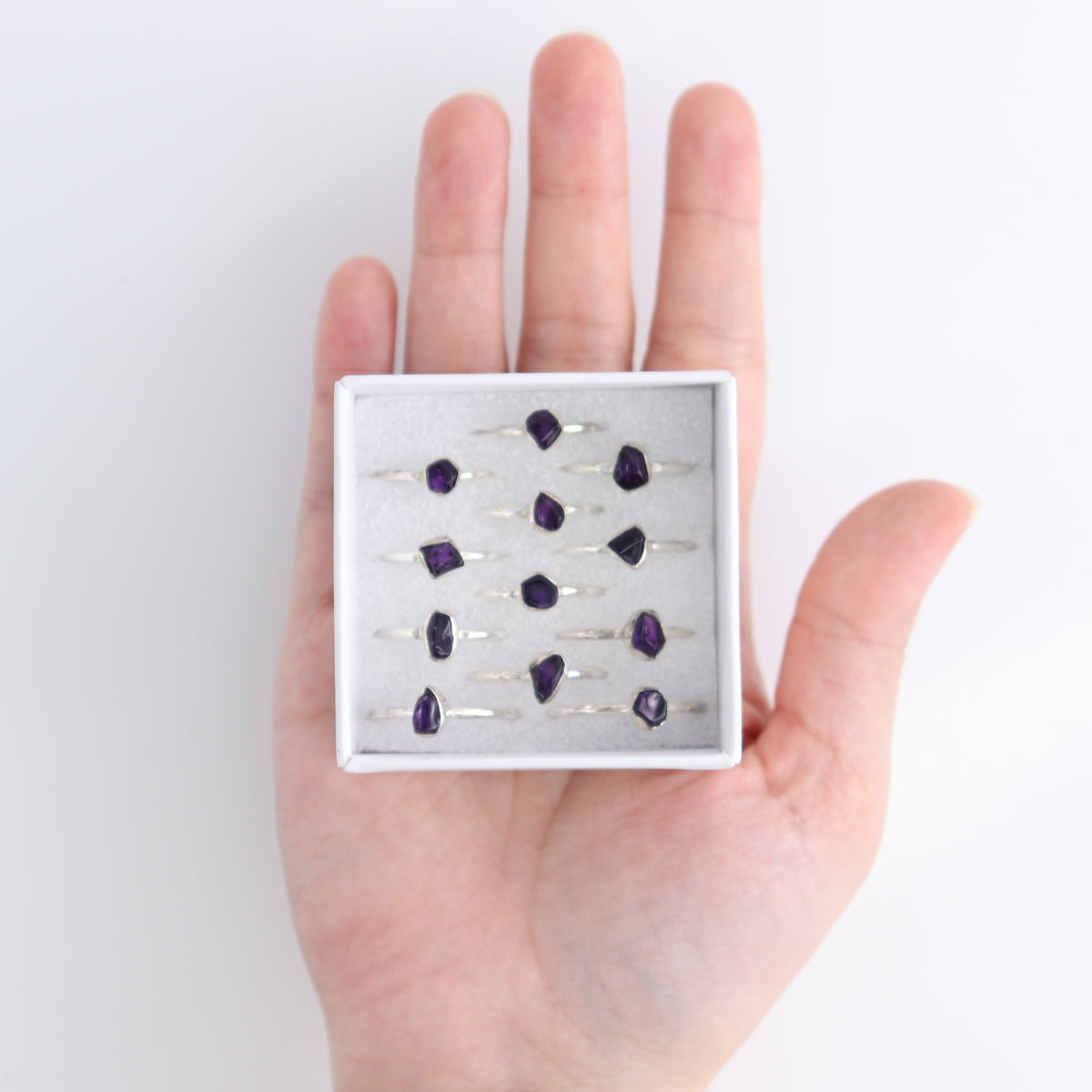 Amethyst Rings Set of 12