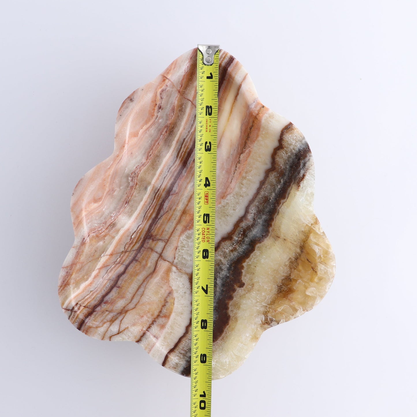 One Bowl Mexican Onyx/Calcite Honey & Pink | Mi Esperanza Minerals | Supplier of Crystals and Onyx