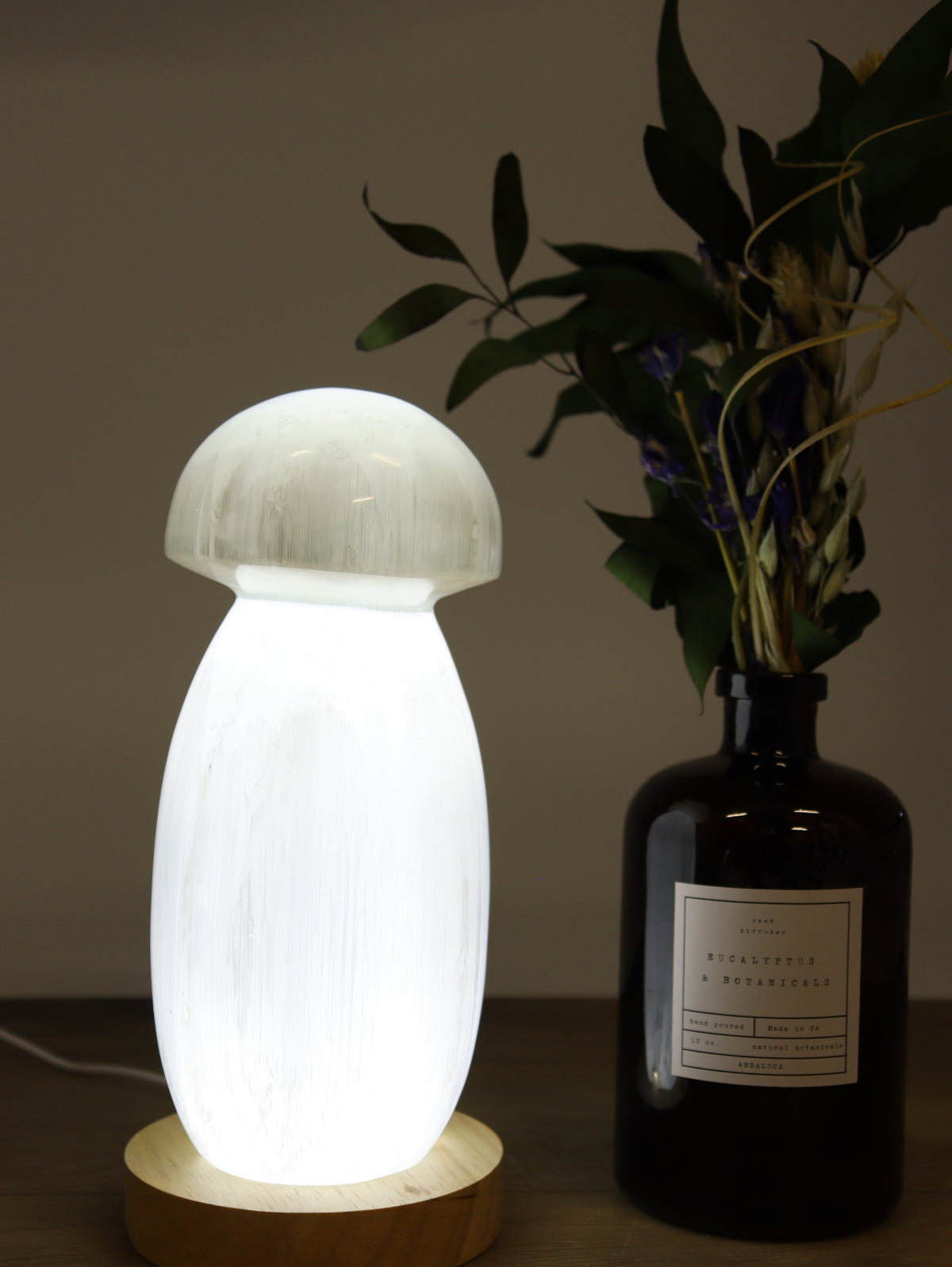 Mushroom Selenite Lamp - wholesale crystals