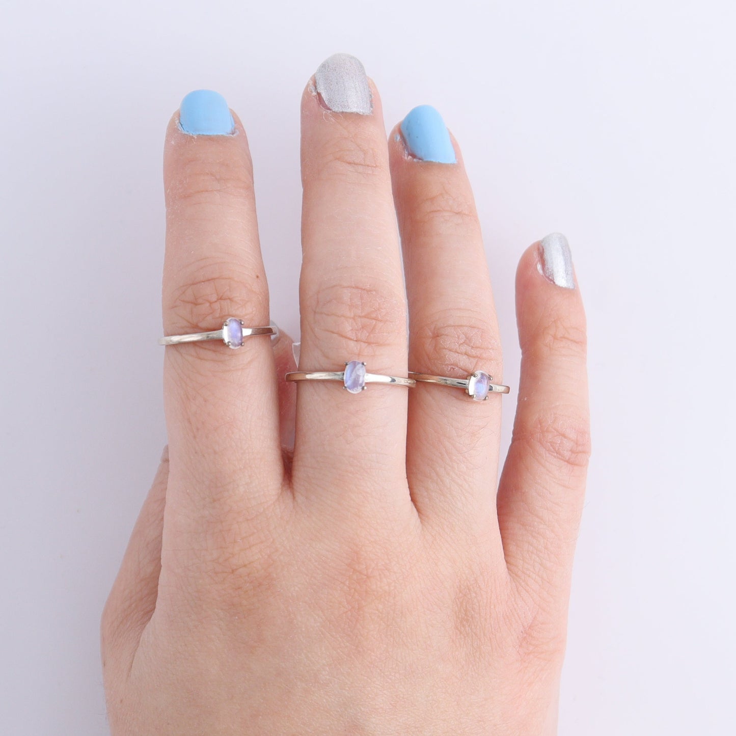 One Rainbow Moonstone Ring | Mi Esperanza Minerals | Supplier of Crystals and Onyx