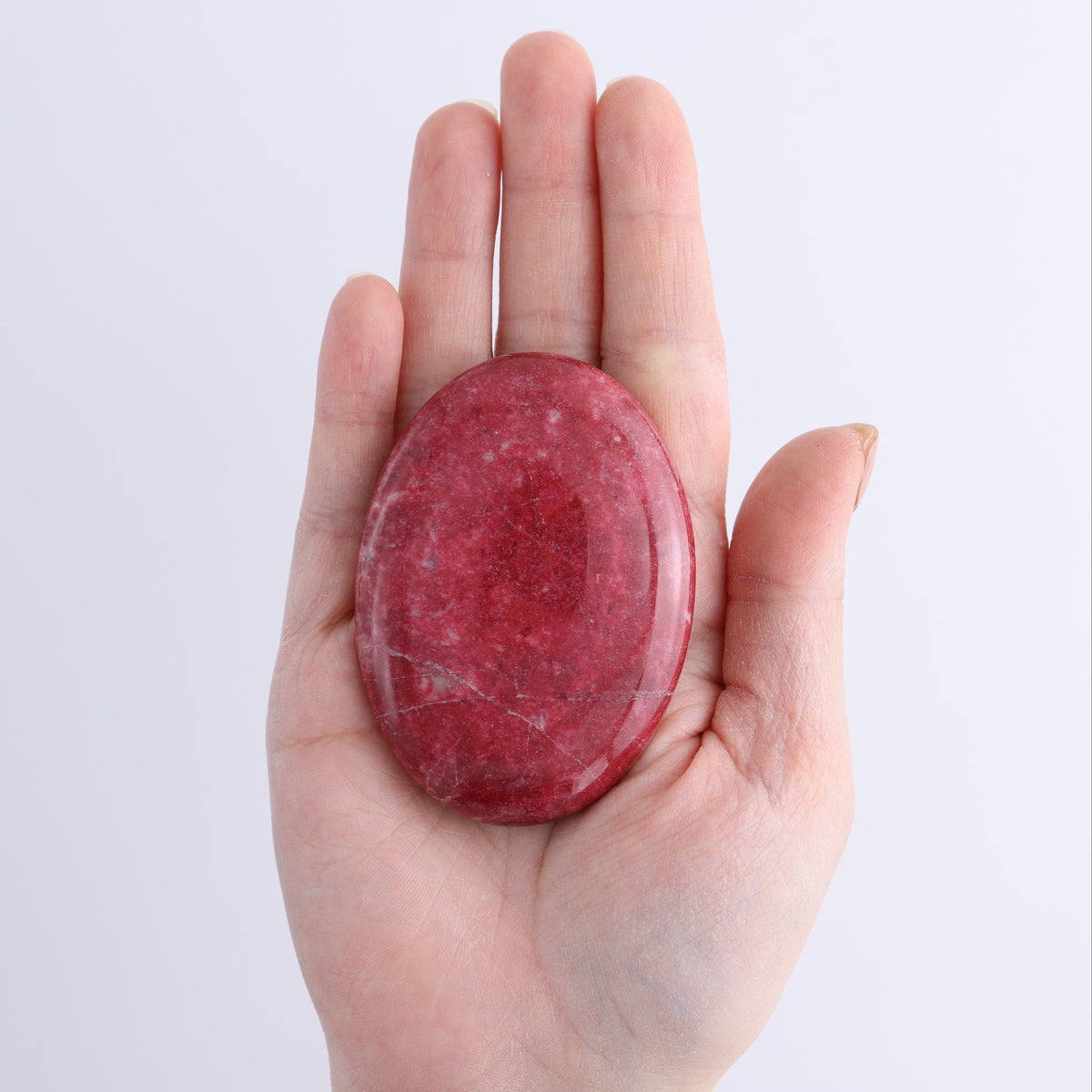 Thulite Palm Stones Set of 3 | Mi Esperanza Minerals | Supplier of Crystals and Onyx