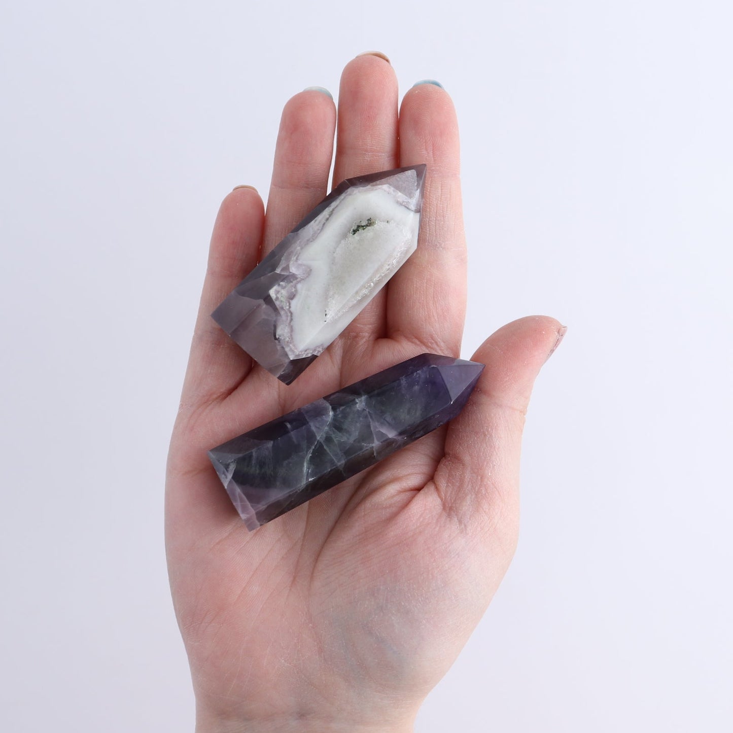 Lavender Fluorite Towers Set of 10
