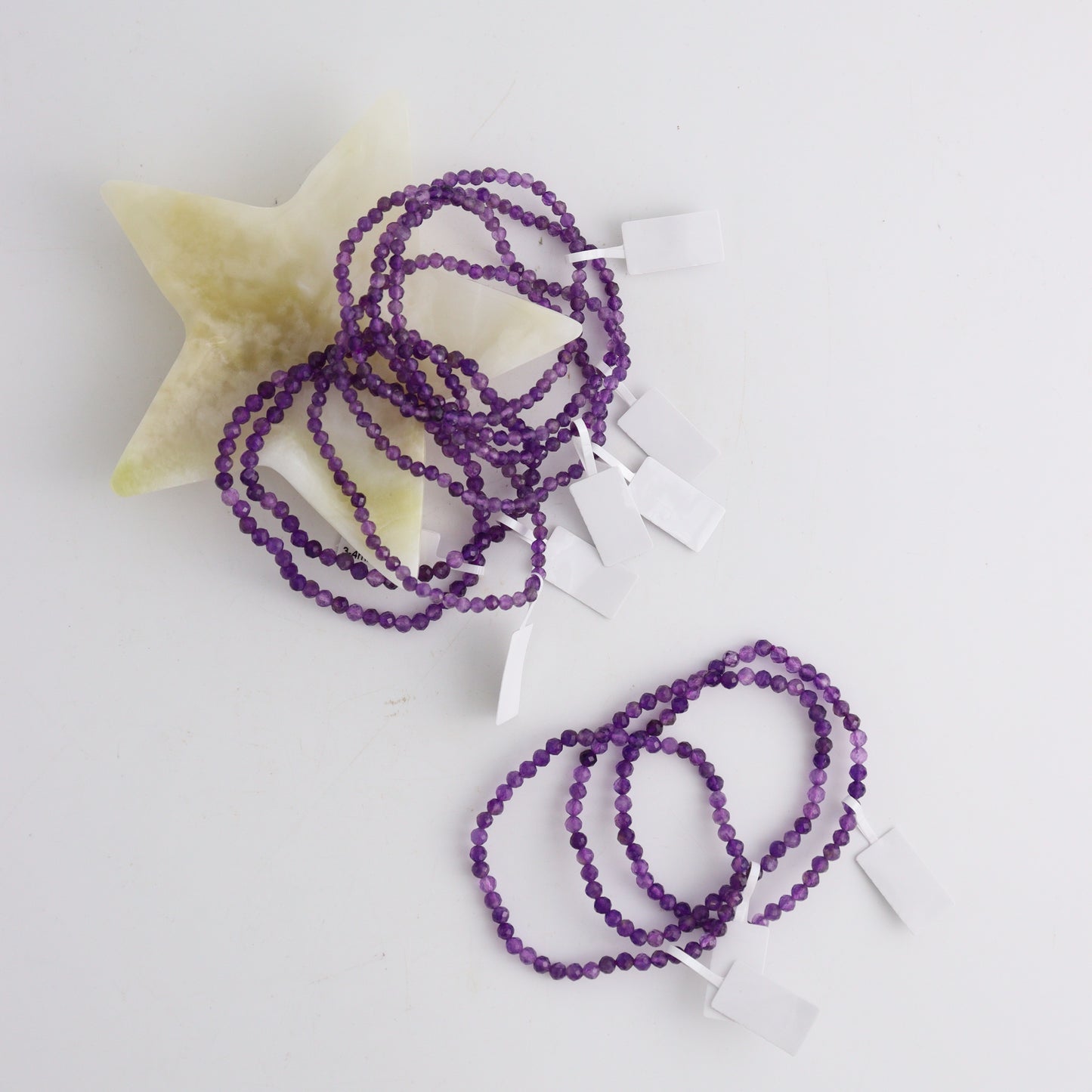 Amethyst Bracelet Faceted 3-4mm | Mi Esperanza Minerals | Supplier of Crystals and Onyx