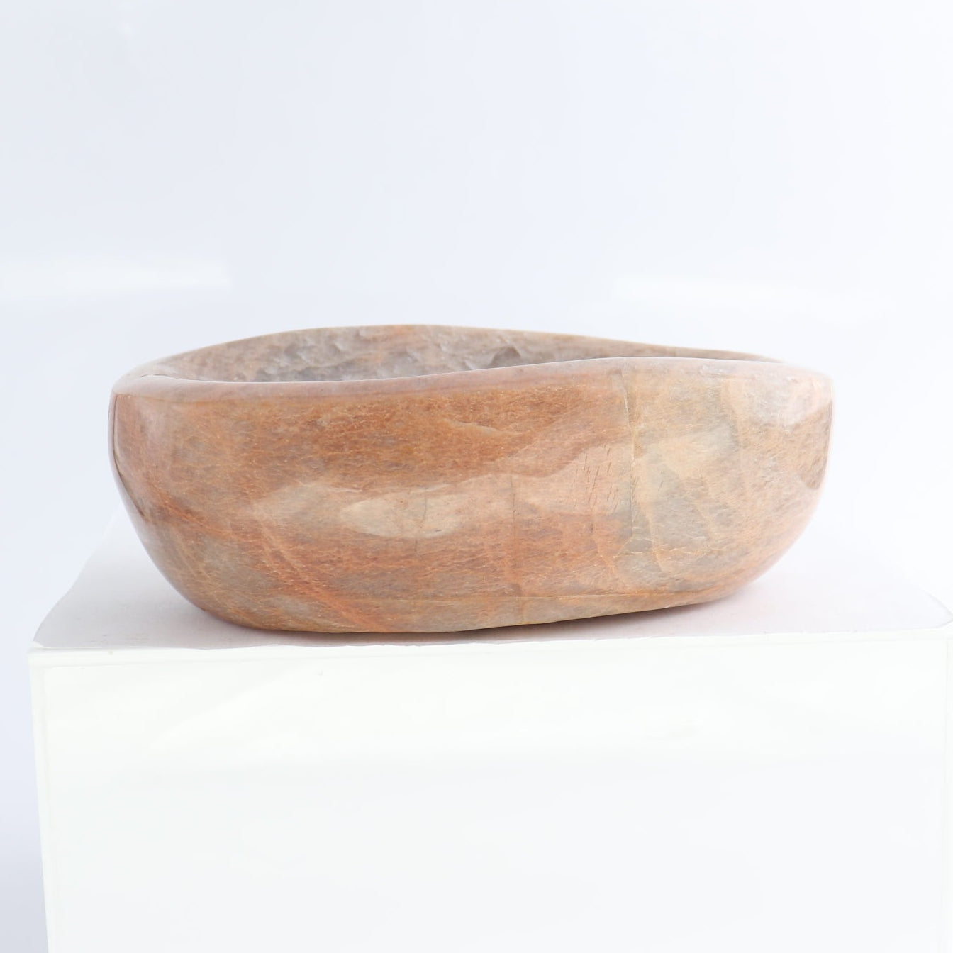 Peach Moonstone Bowl Set of 4 | Mi Esperanza Minerals | Supplier of Crystals and Onyx