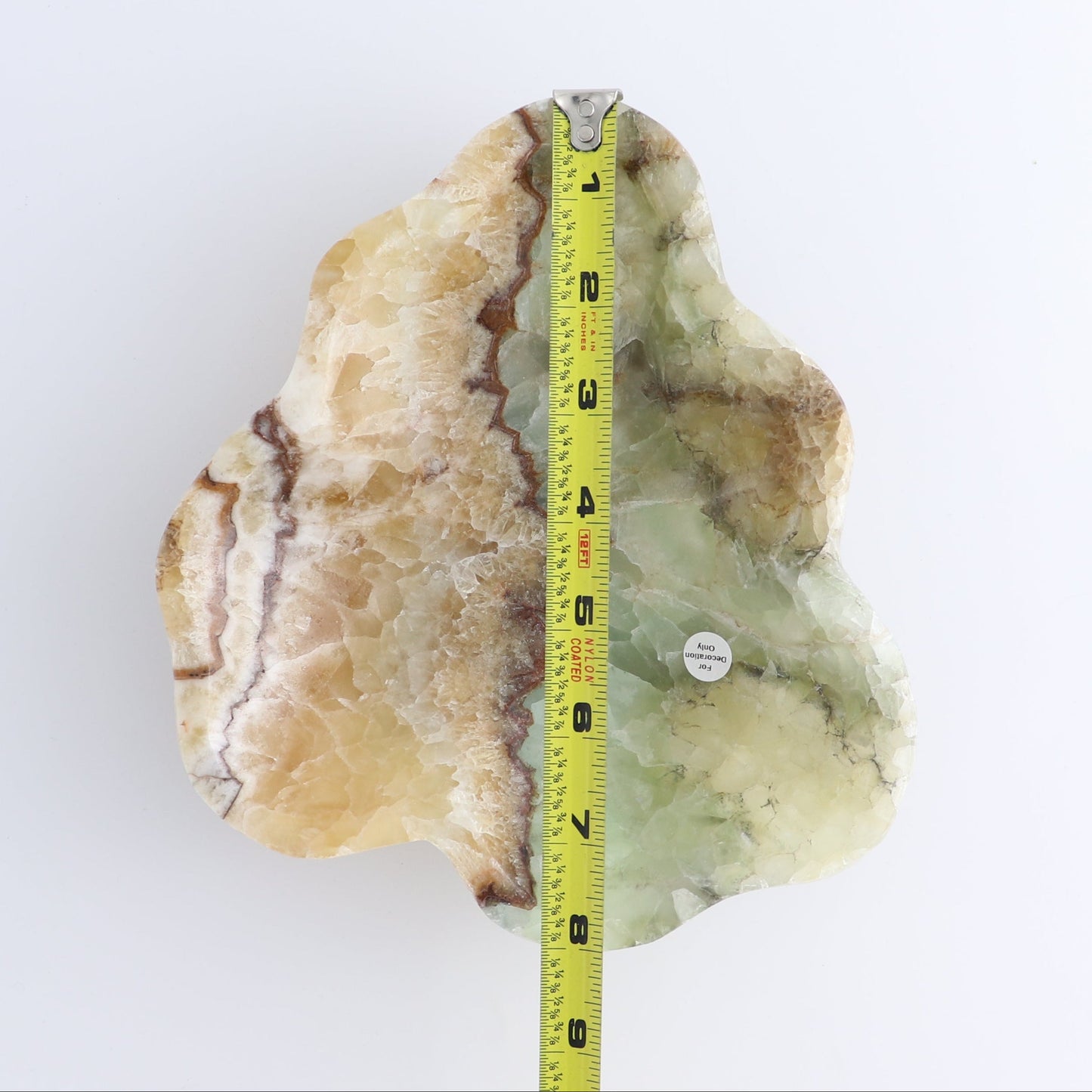 One Small Bowl Mexican Onyx/Calcite Honey & Green Polished | Mi Esperanza Minerals | Supplier of Crystals and Onyx