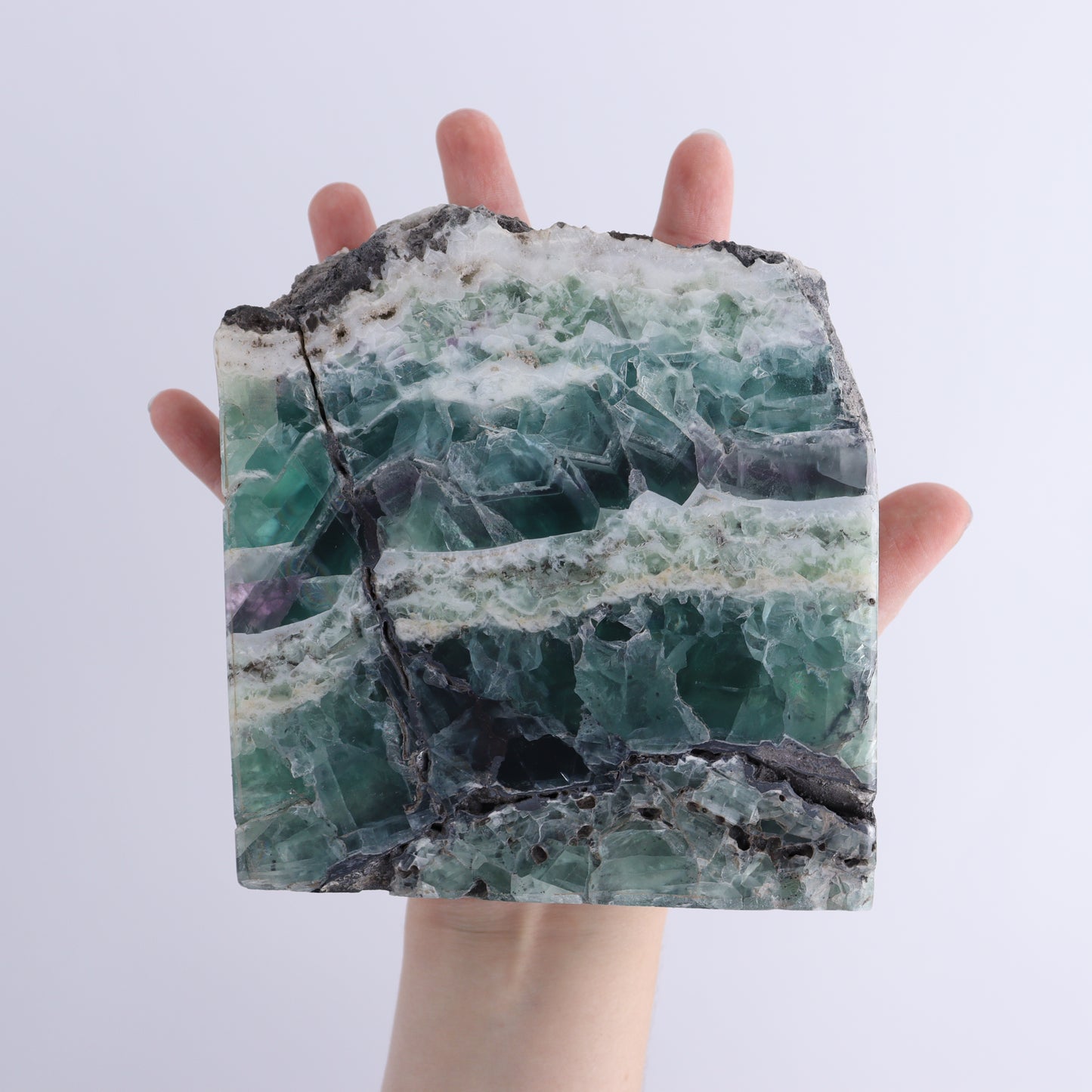 Fluorite Face Polished Set of 2 | Mi Esperanza Minerals | Supplier of Crystals and Onyx