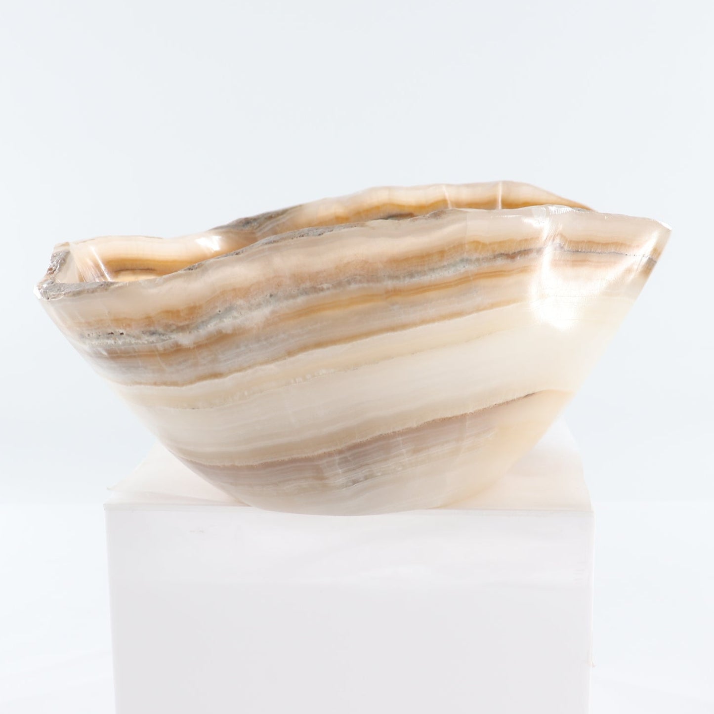 Mexican Onyx/Calcite Bowl 12"