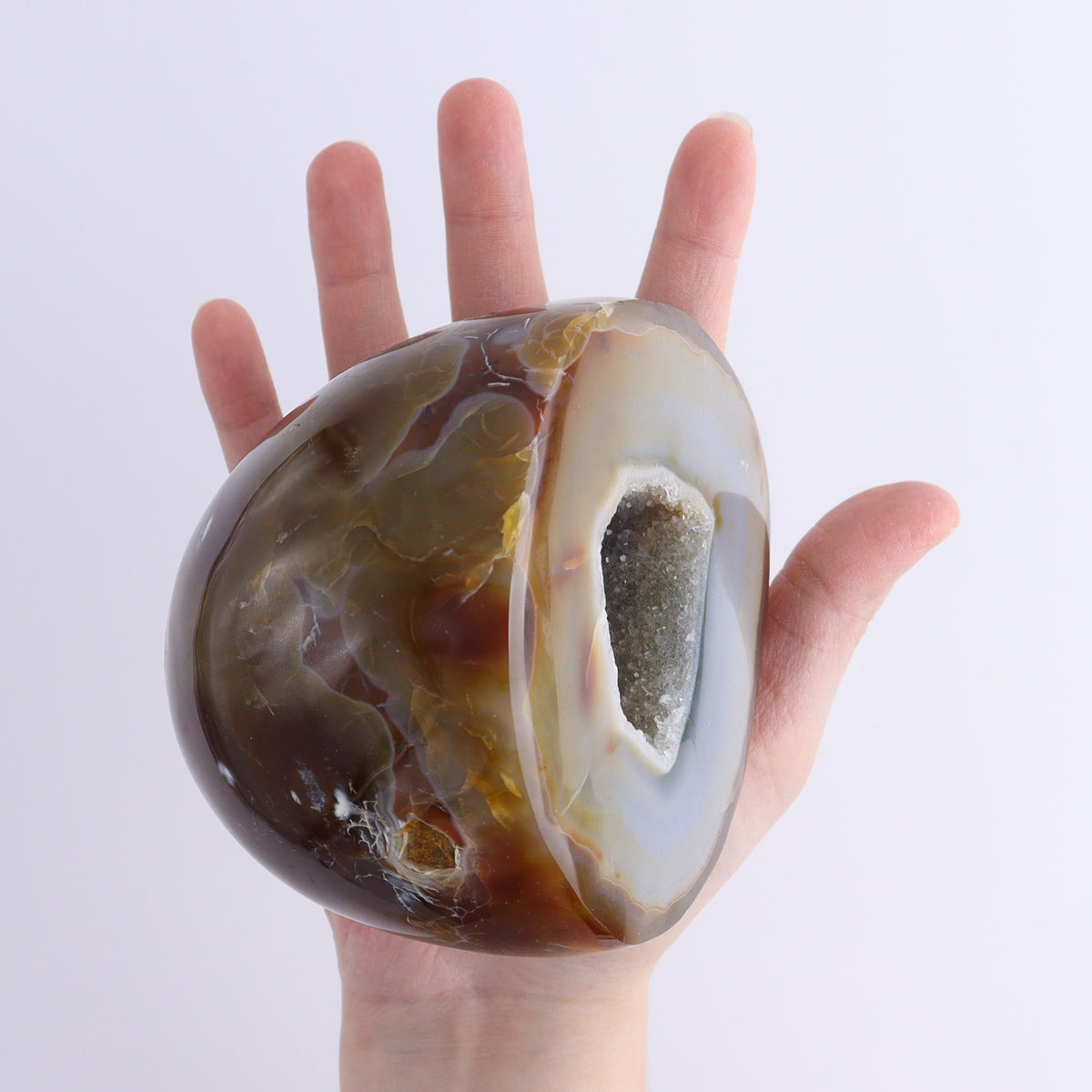 Carnelian Geodes Set of 2 | Mi Esperanza Minerals | Supplier of Crystals and Onyx
