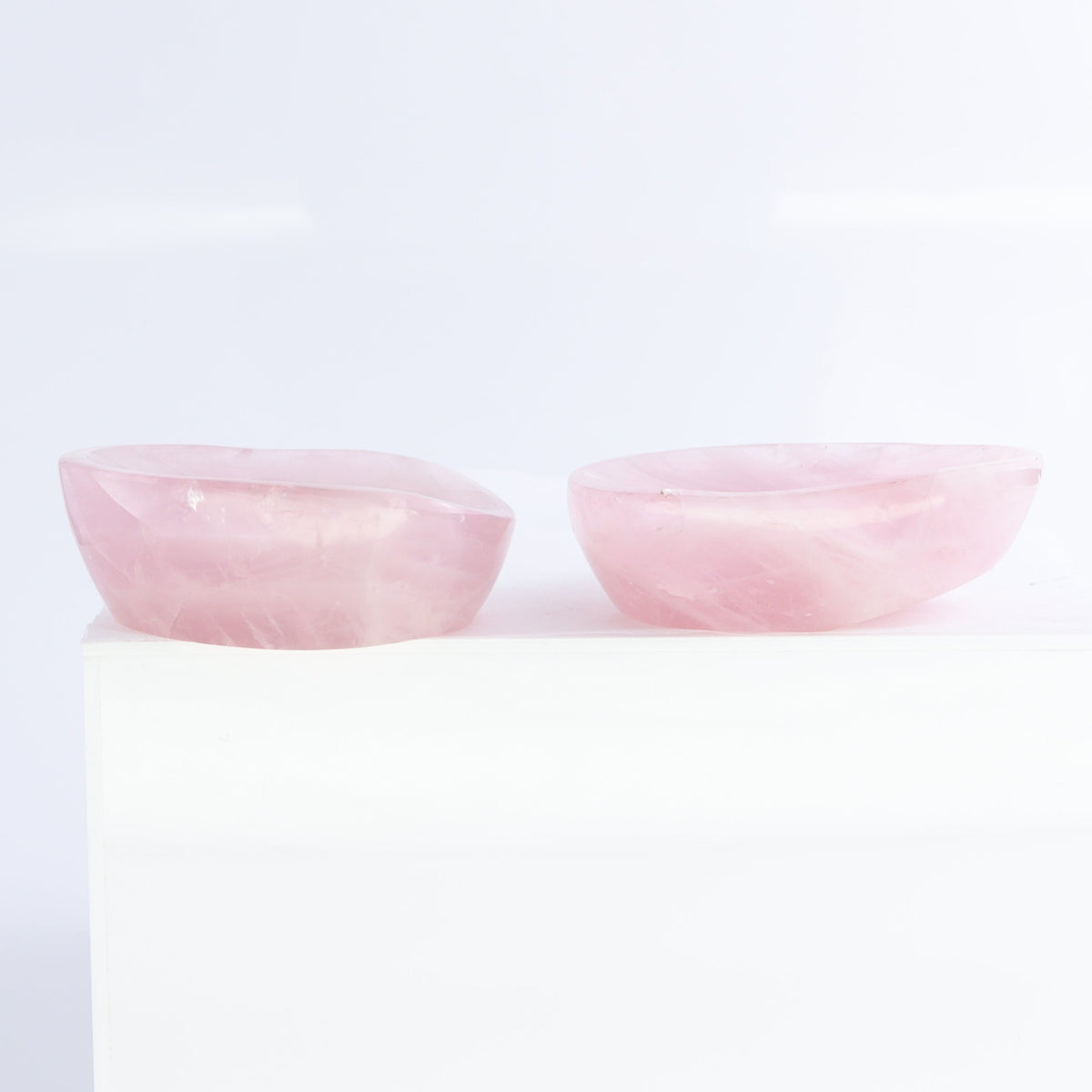 Rose Quartz Bowls Set of 8 | Mi Esperanza Minerals | Supplier of Crystals and Onyx