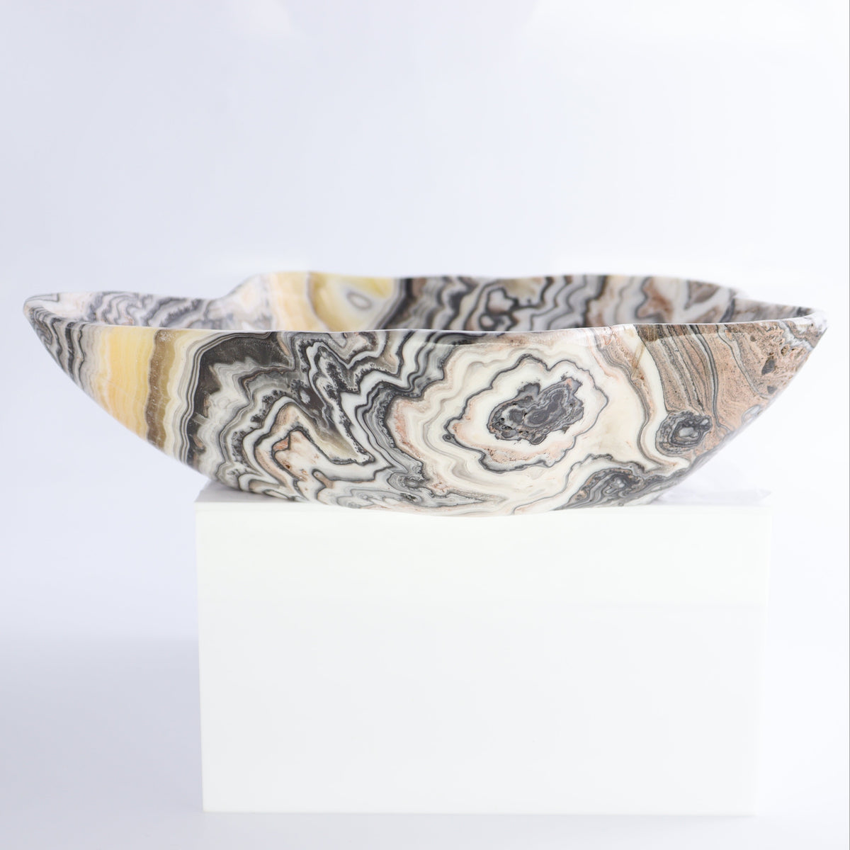 Zebra Onyx Bowl | Mi Esperanza Minerals | Supplier of Crystals and Onyx