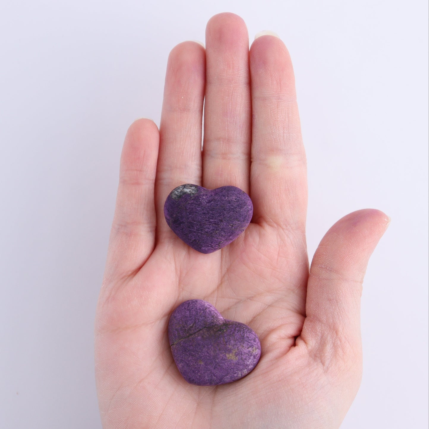 Purpurite Velvet Hearts Set of 20