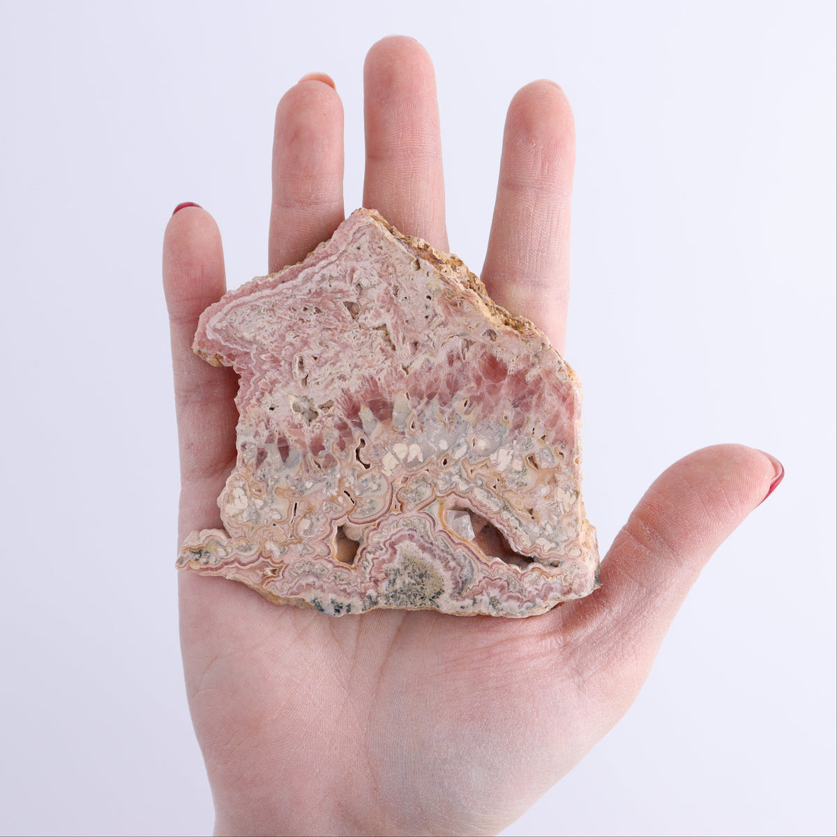 Rhodochrosite Slice | Mi Esperanza Minerals | Supplier of Crystals and Onyx