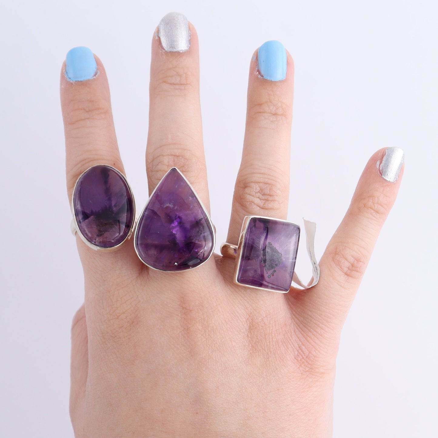 One Amethyst Ring Adjustable | Mi Esperanza Minerals | Supplier of Crystals and Onyx