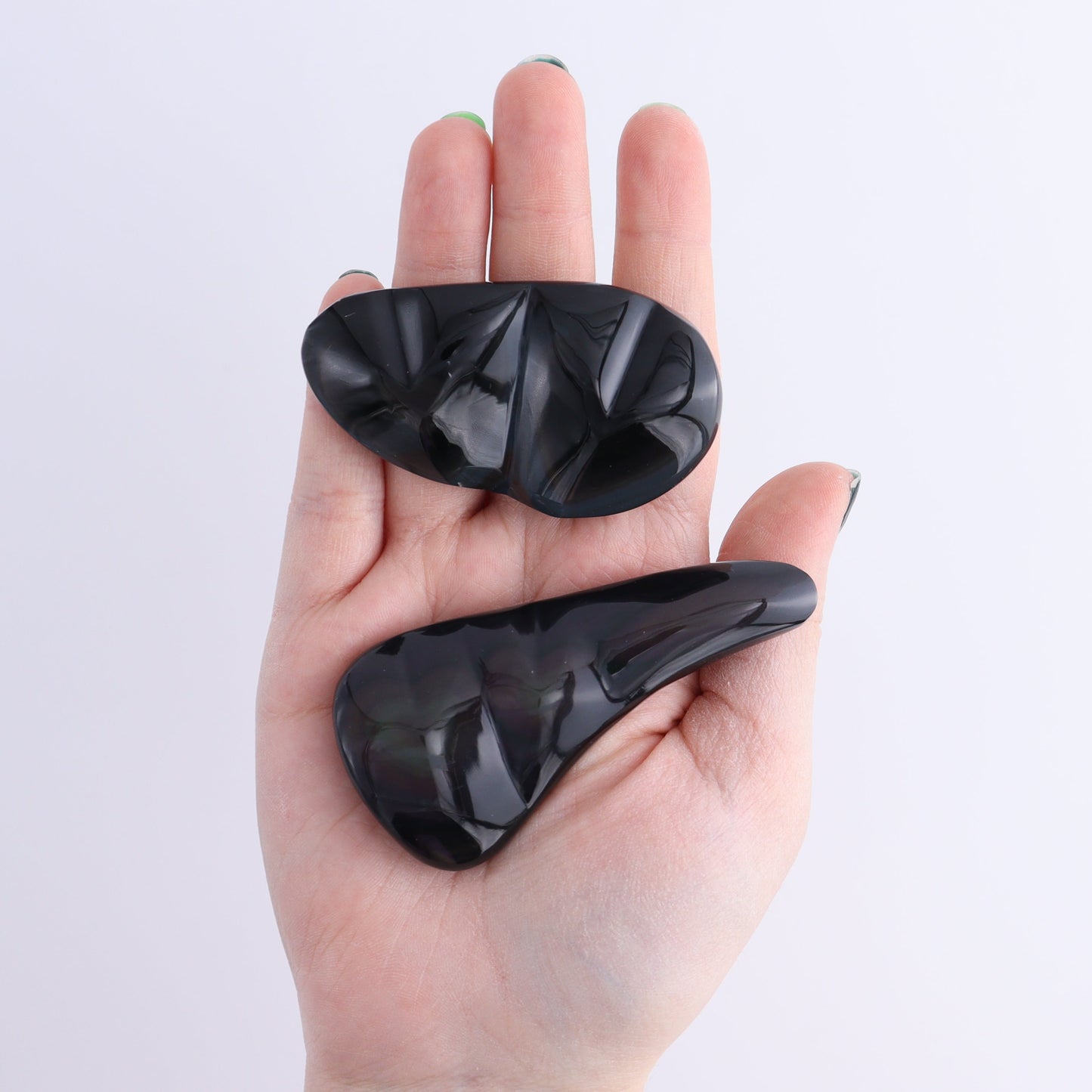 Rainbow Obsidian Heart Set of 4
