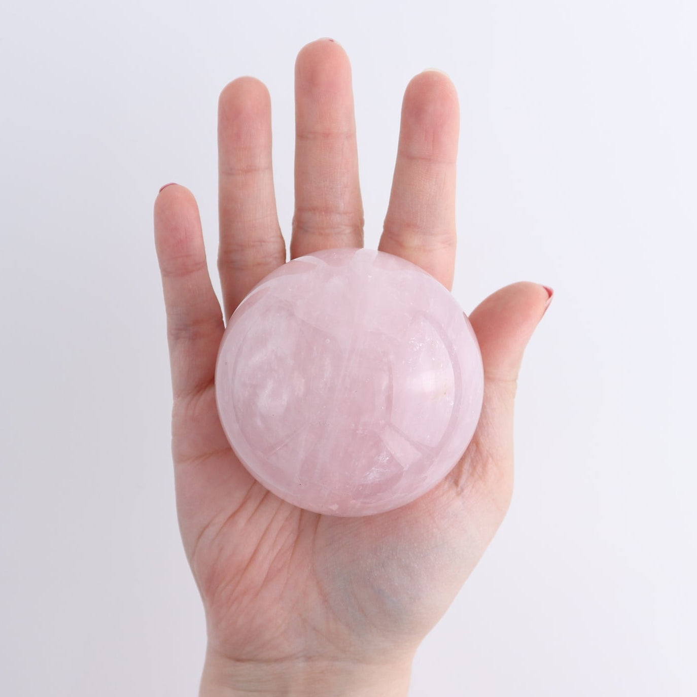 Rose Quartz Spheres Set of 5