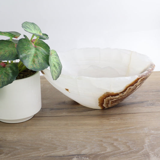 Mexican Onyx/Calcite Bowl 10"