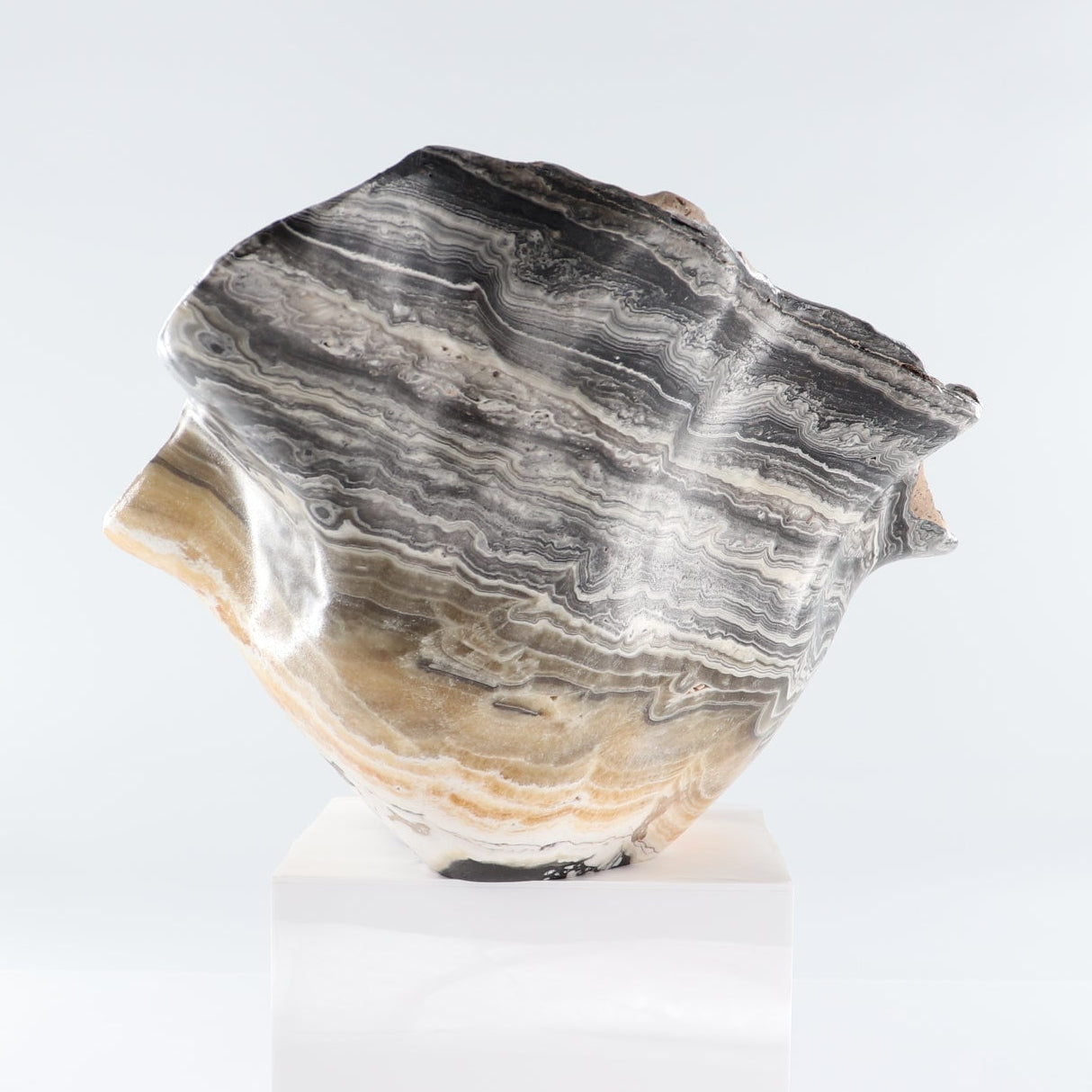 Mexican Onyx/Calcite Bowl 21" | Mi Esperanza Minerals | Supplier of Crystals and Onyx