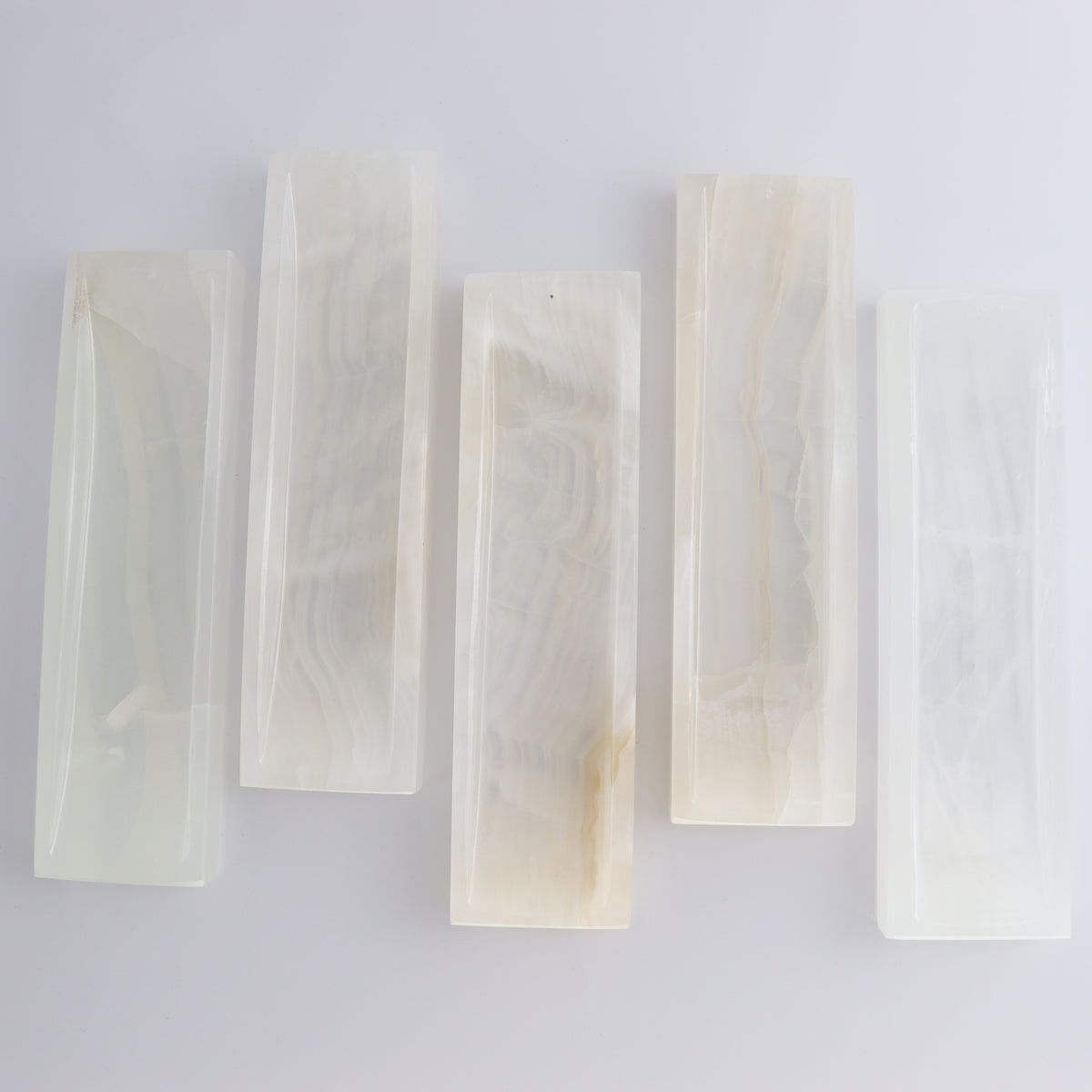 One White Onyx/Calcite Incense Holders | Mi Esperanza Minerals | Supplier of Crystals and Onyx