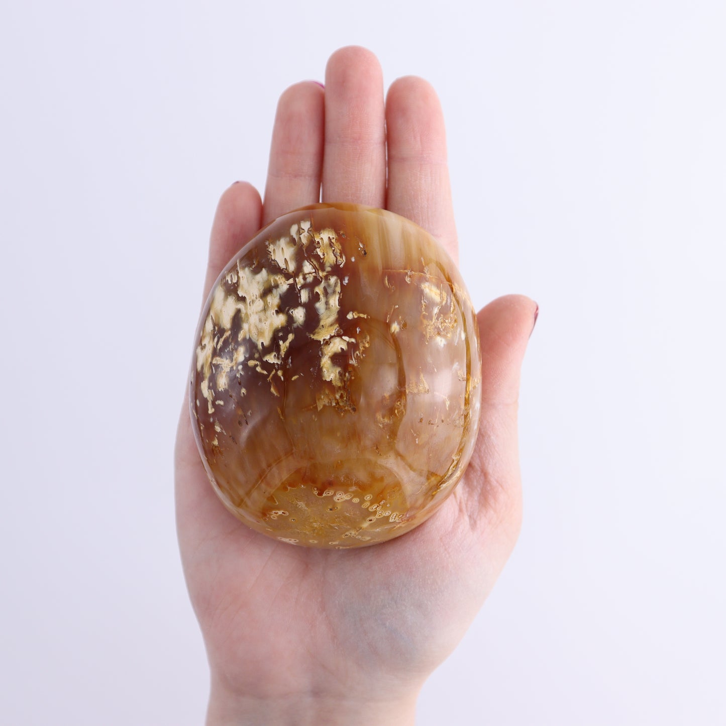 Carnelian Large Palm Stones Set of 4 | Mi Esperanza Minerals | Supplier of Crystals and Onyx