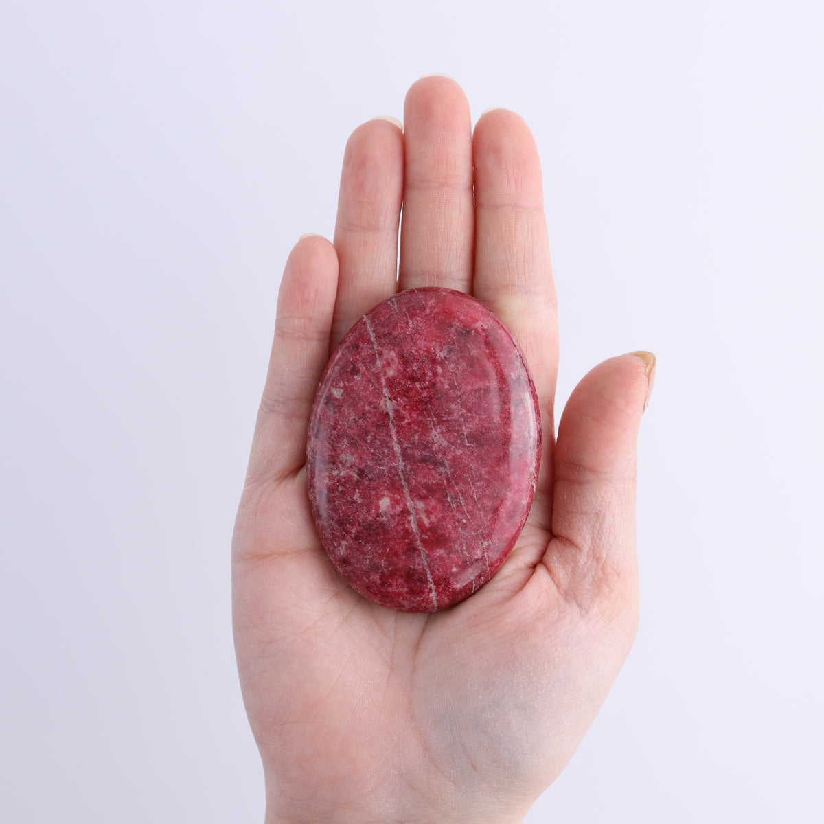 Thulite Palm Stones Set of 3 | Mi Esperanza Minerals | Supplier of Crystals and Onyx