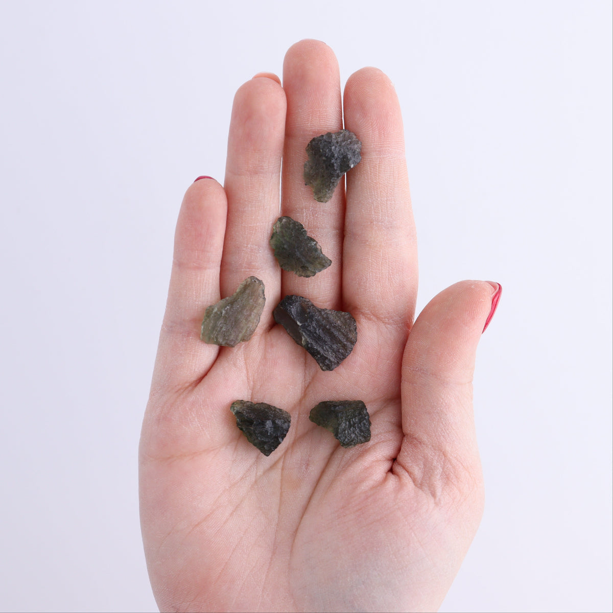 Moldavite Pieces Set of 6 | Mi Esperanza Minerals | Supplier of Crystals and Onyx