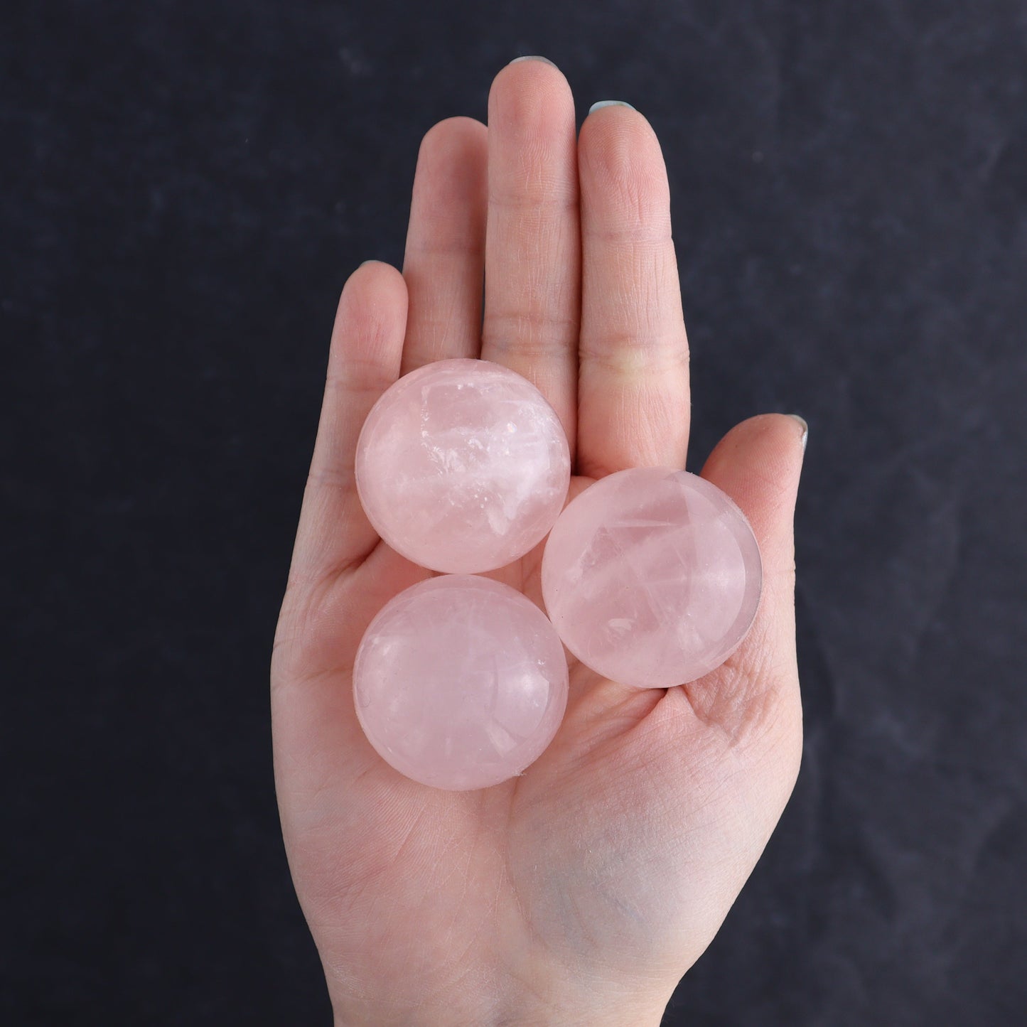 One Rose Quartz Sphere | Mi Esperanza Minerals | Supplier of Crystals and Onyx
