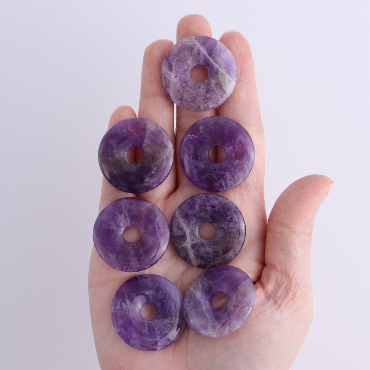 One Amethyst Donut - wholesale crystals