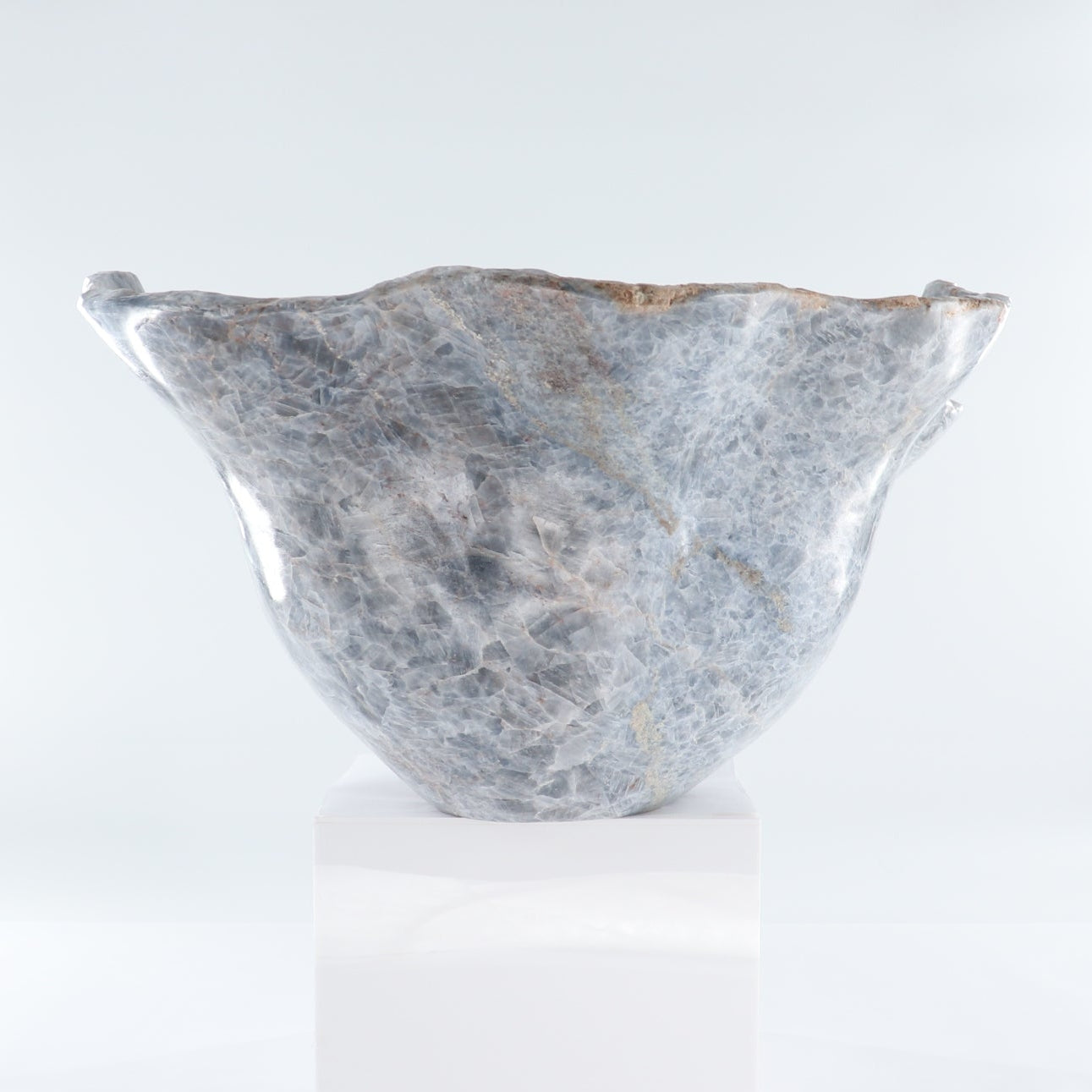 Blue Calcite Bowl 23" | Mi Esperanza Minerals | Supplier of Crystals and Onyx