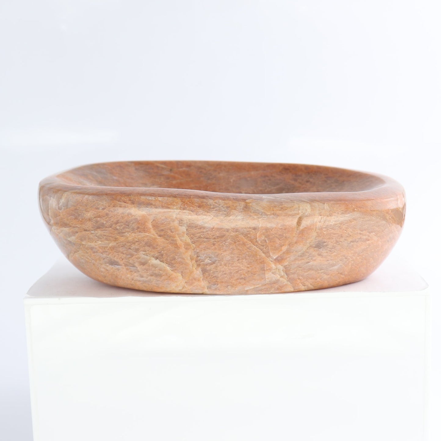 Peach Moonstone Bowl Set of 4 | Mi Esperanza Minerals | Supplier of Crystals and Onyx