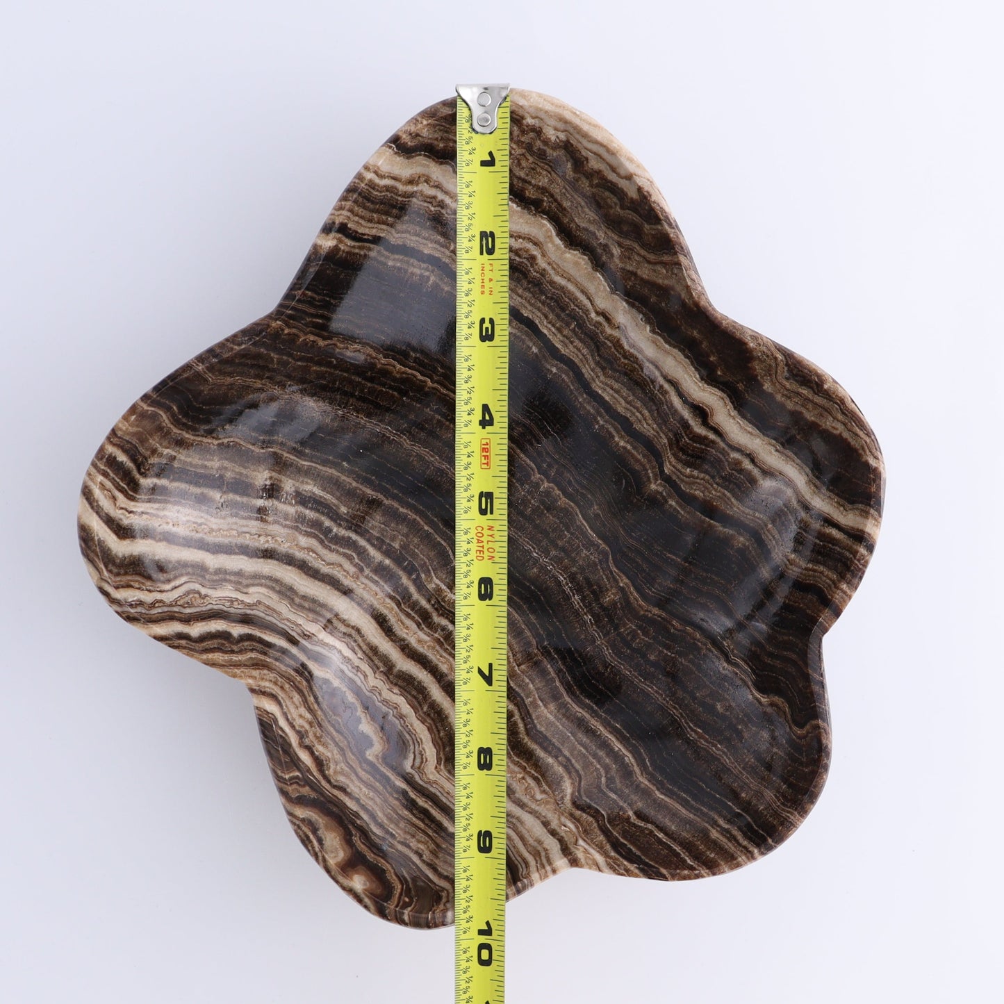 One Bowl Mexican Onyx/Calcite Chocolate with Banding | Mi Esperanza Minerals | Supplier of Crystals and Onyx
