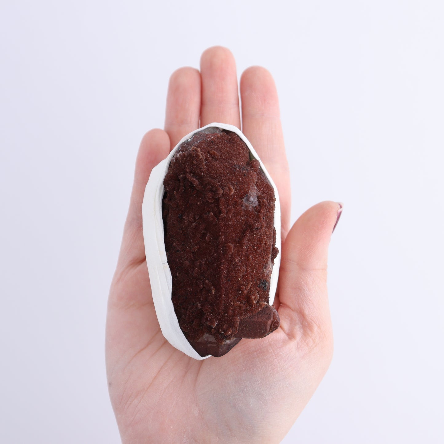 Hematite Quartz Flat from Morocco | Mi Esperanza Minerals | Supplier of Crystals and Onyx