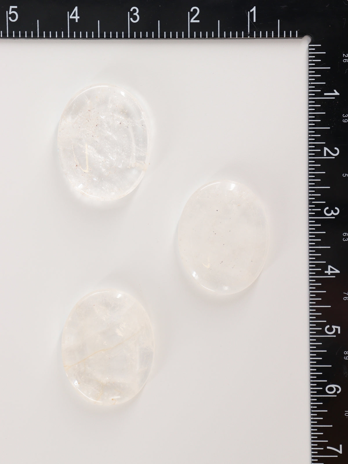 15pc Clear Quartz Worry Stones - wholesale crystals