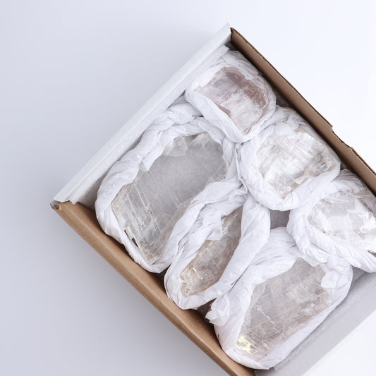 Selenite from Chihuahua Set of 6 | Mi Esperanza Minerals | Supplier of Crystals and Onyx