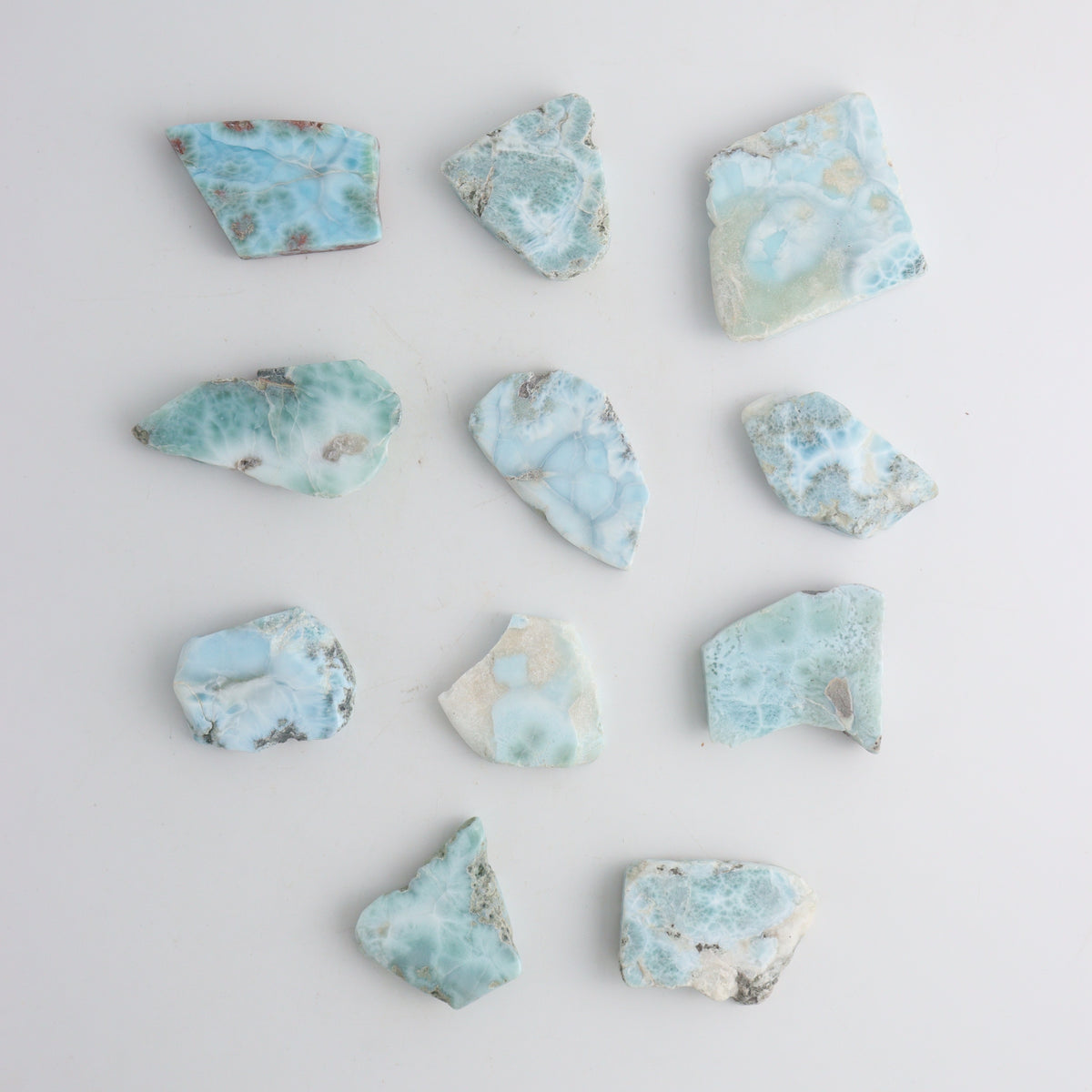 Larimar Slices and Slabs - wholesale crystals