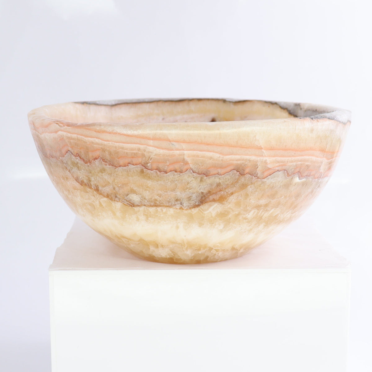 Mexican Onyx/Calcite Bowl | Mi Esperanza Minerals | Supplier of Crystals and Onyx