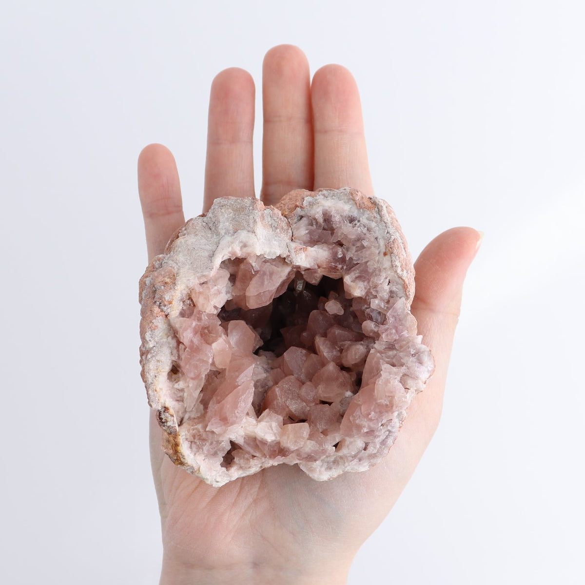 Pink Amethyst Geodes Set of 6
