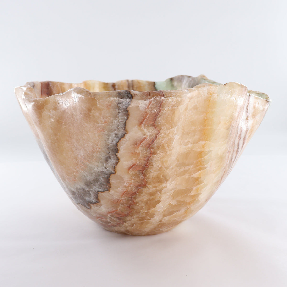Mexican Onyx/Calcite Bowl | Mi Esperanza Minerals | Supplier of Crystals and Onyx