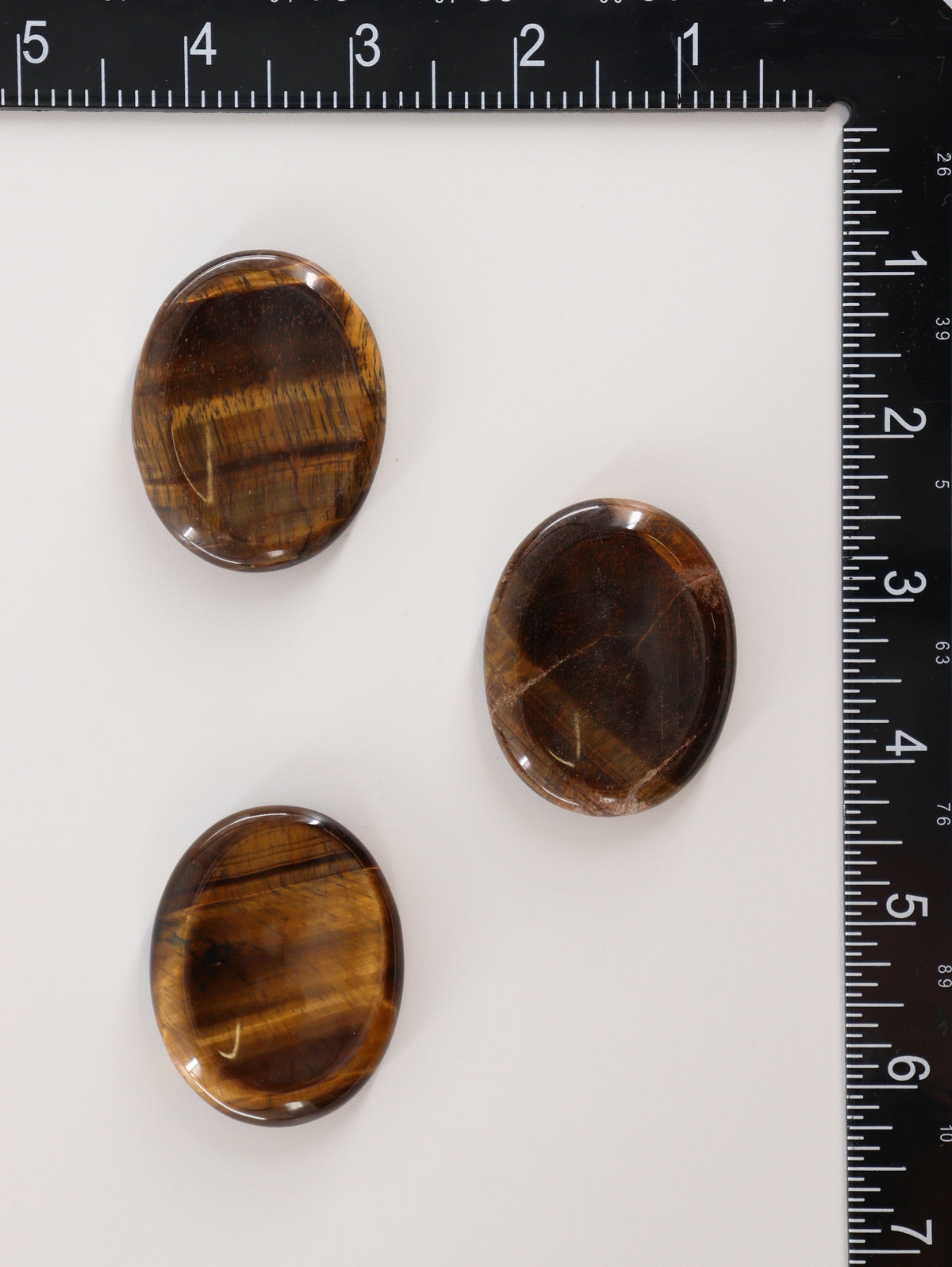 15pc Tiger Eye Worry Stones - wholesale crystals