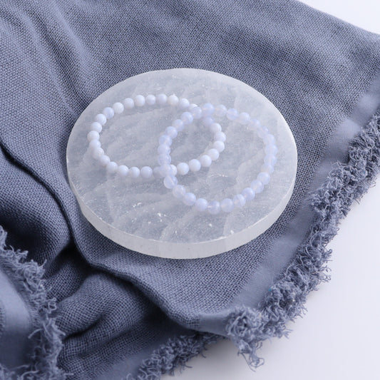 One Blue Lace Agate Bracelet | Mi Esperanza Minerals | Supplier of Crystals and Onyx