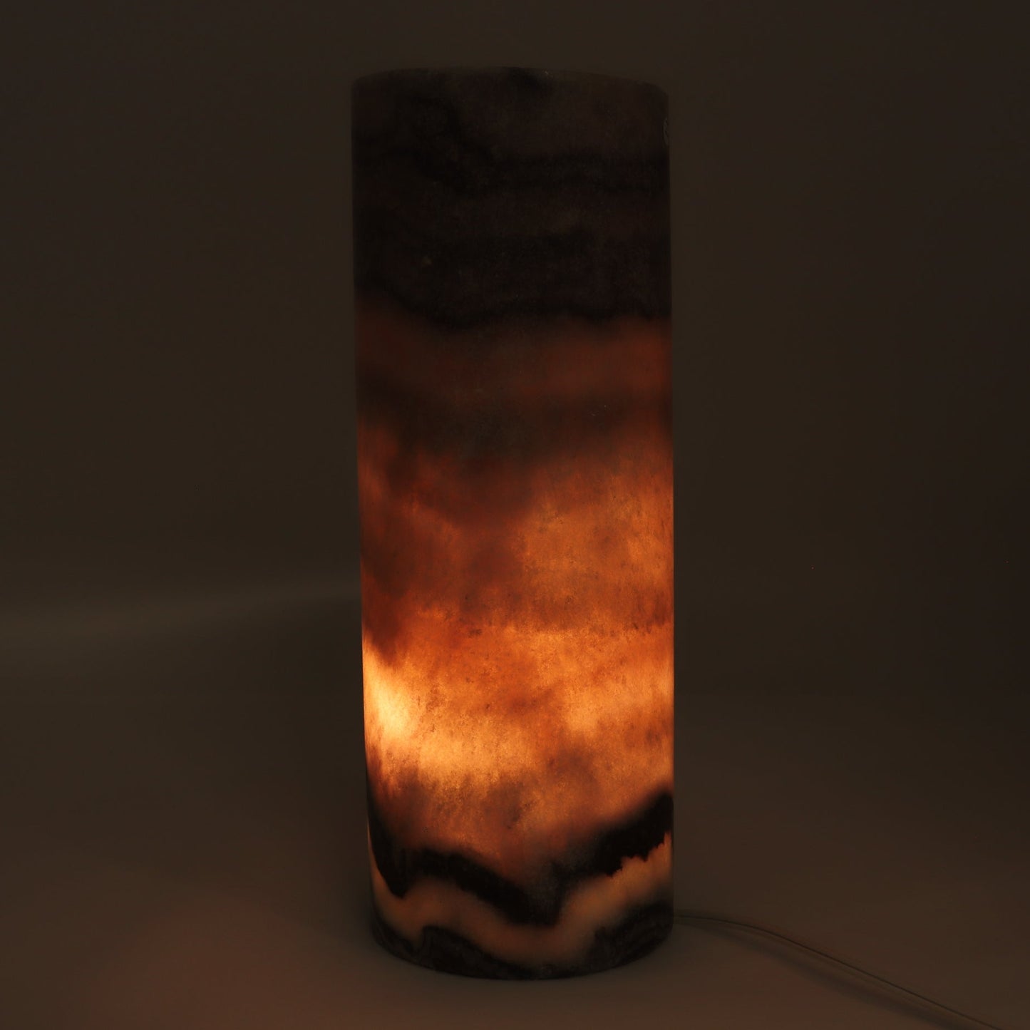 One Wide Purple Mexican Onyx/Calcite Lamp Blind