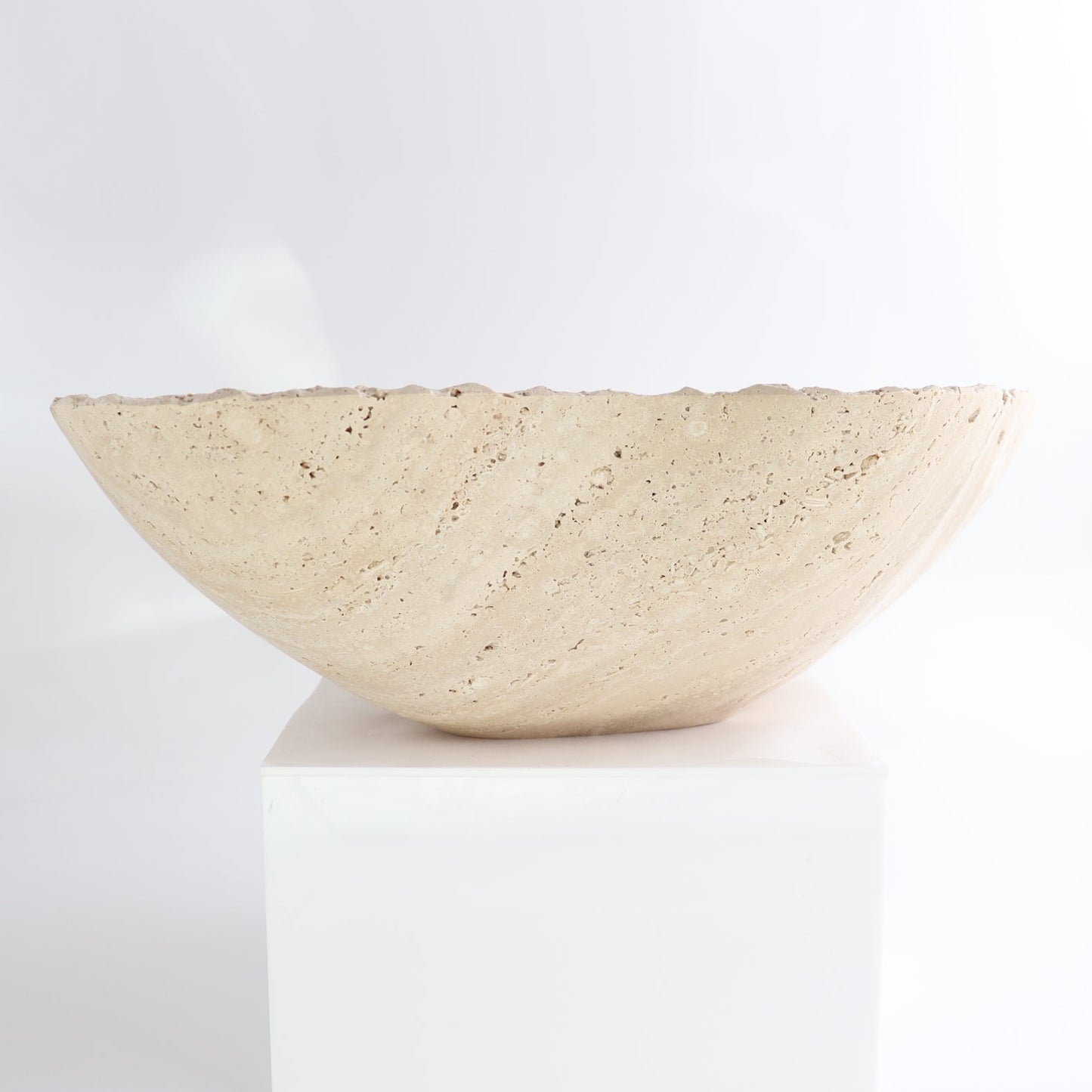 Mexican Travertine Bowl 14"