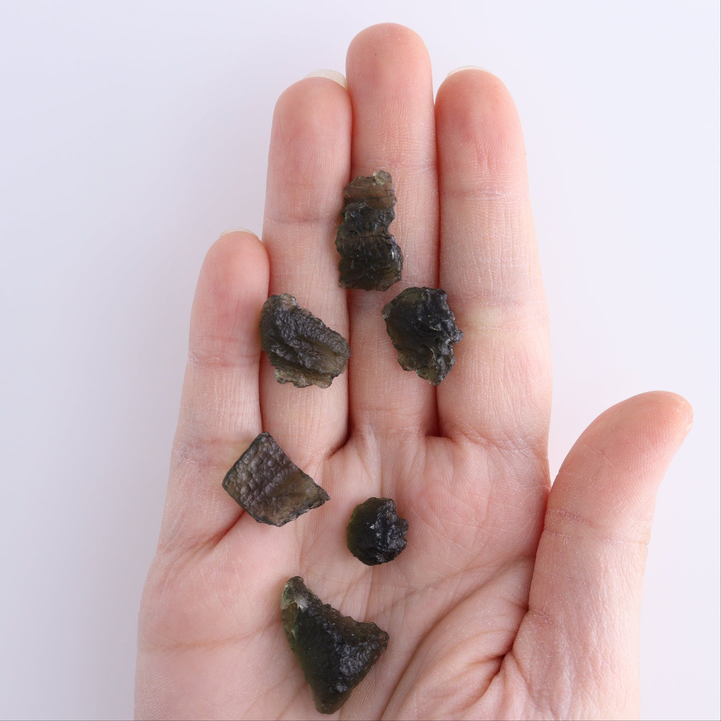 Moldavite Pieces Set of 6