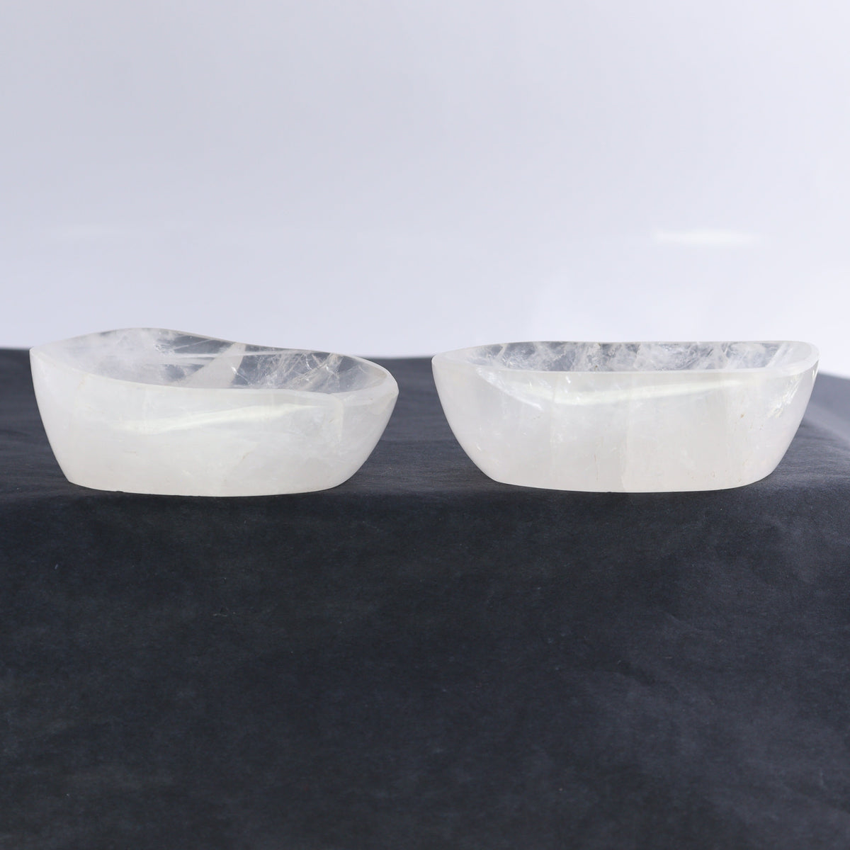 Clear Quartz Bowls Set of 6 | Mi Esperanza Minerals | Supplier of Crystals and Onyx