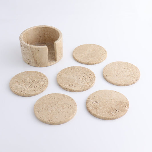 Coaster Set Travertine